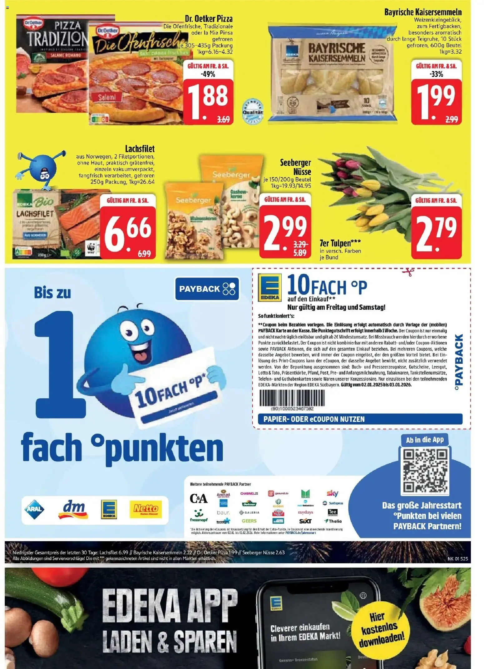 Edeka prospekt Vohburg	 – gültig ab 28.12.2025 | Seite: 27 | Produkte: Ofenfrische, Pizza, Nüsse, Telefon
