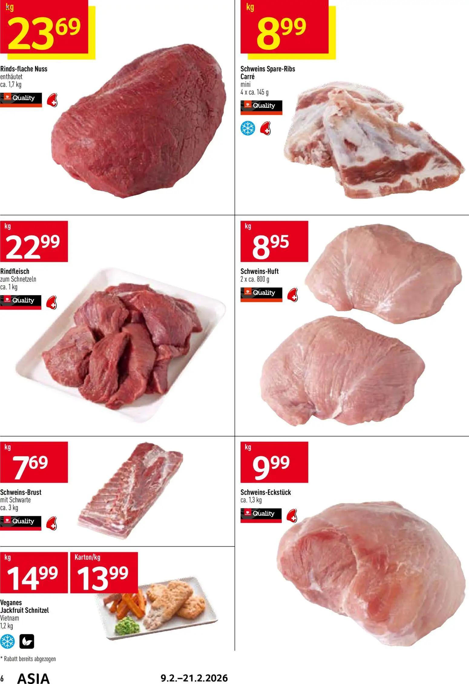 Prodega Aktionen Asia – gültig ab 09.02.2026 | Seite: 6 | Produkte: Rindfleisch