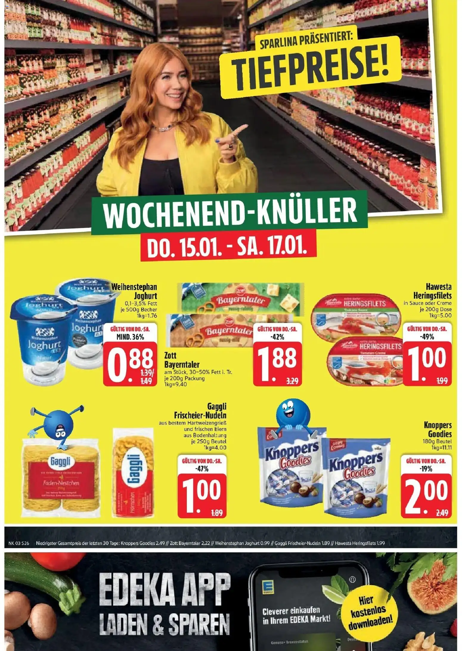 Edeka prospekt Ottobrunn	 – gültig ab 11.01.2026 | Seite: 28 | Produkte: Joghurt, Creme, Knoppers