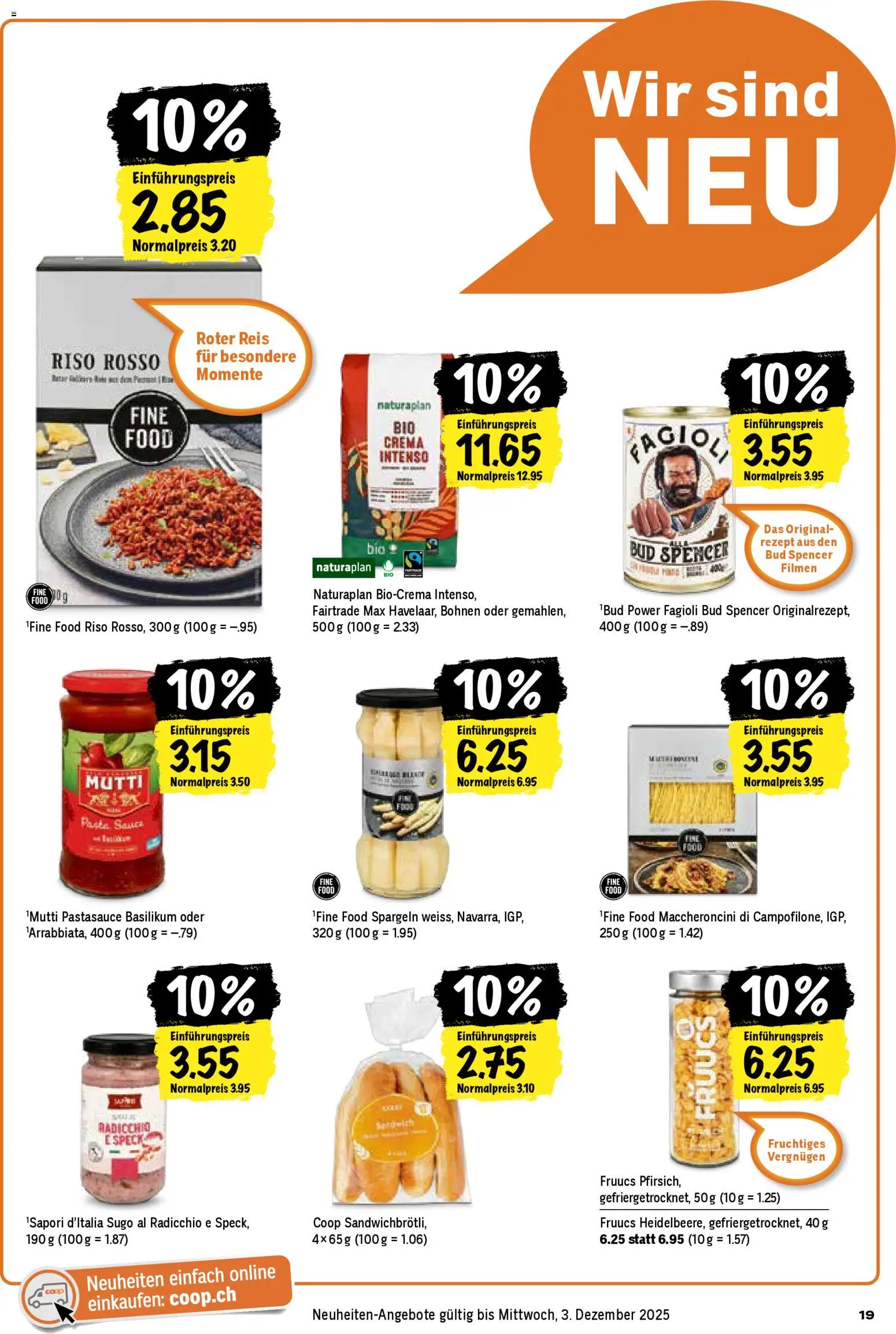 Coop Aktionen – gültig ab 20.11.2025 | Seite: 19 | Produkte: Reis, Pasta