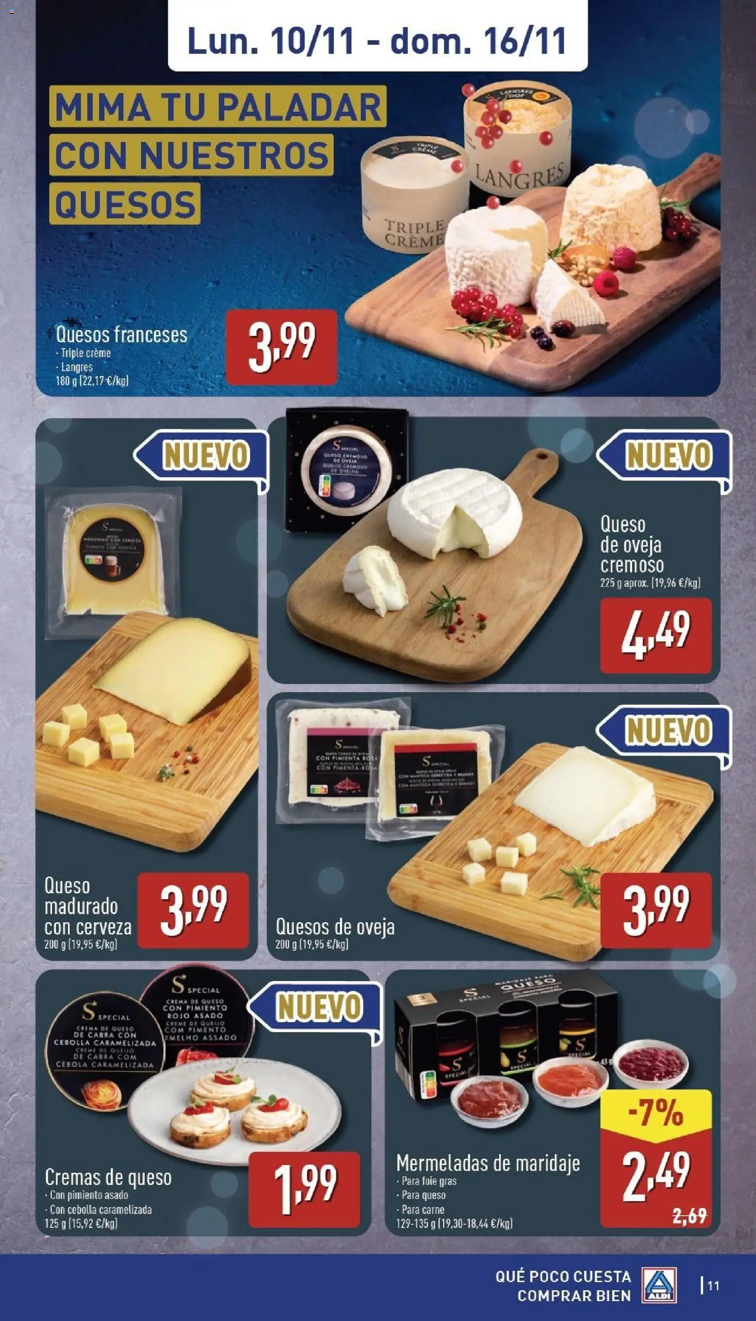 Aldi folleto Península │ válido desde el 10.11.2025 | Página: 11 | Productos: Queso, Κάδος απορρυμάτων, Crema, Παγωμένο τσάι