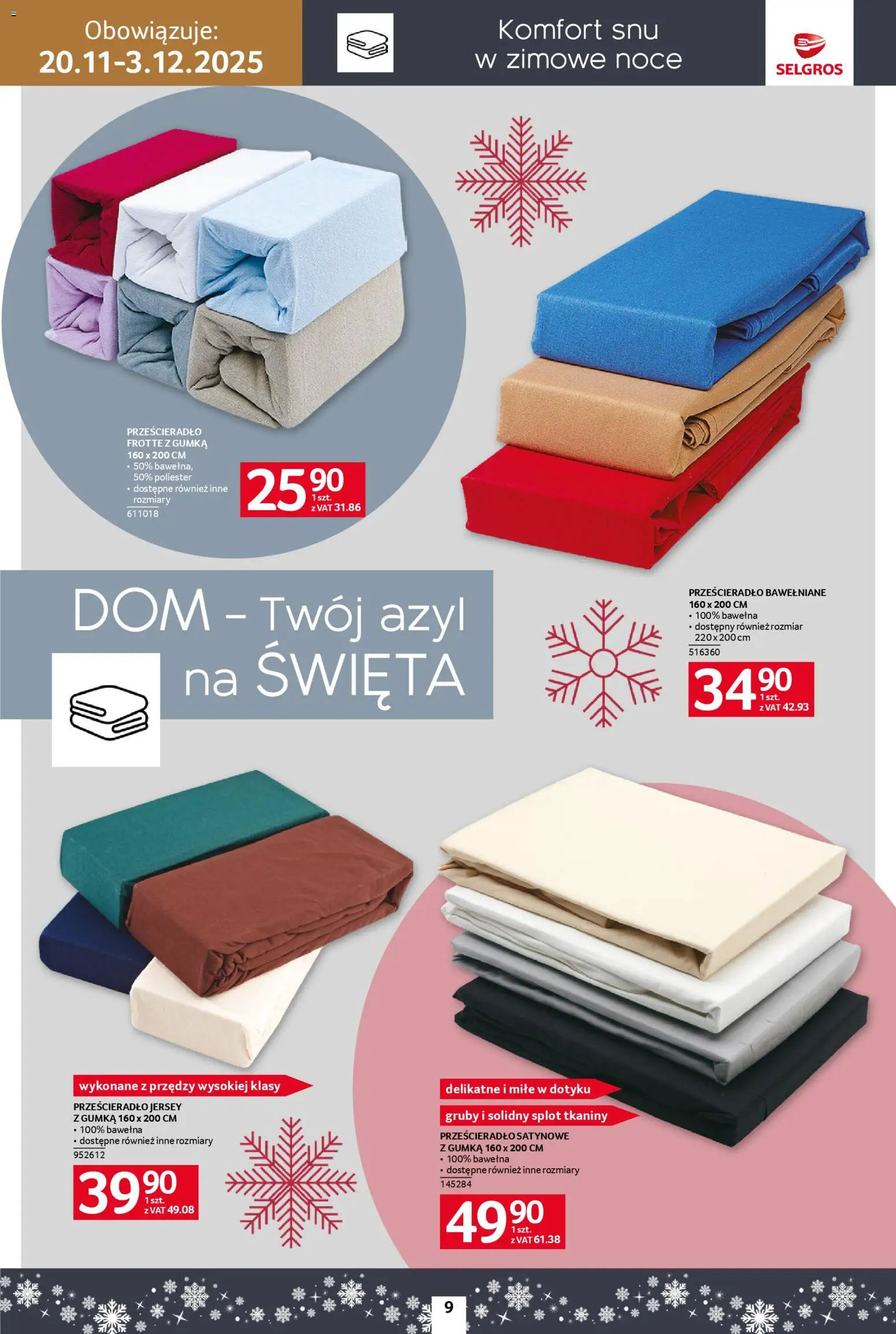 Selgros cash&carry Gazetka - Home&Deco od 20.11.2025 | Strona: 9