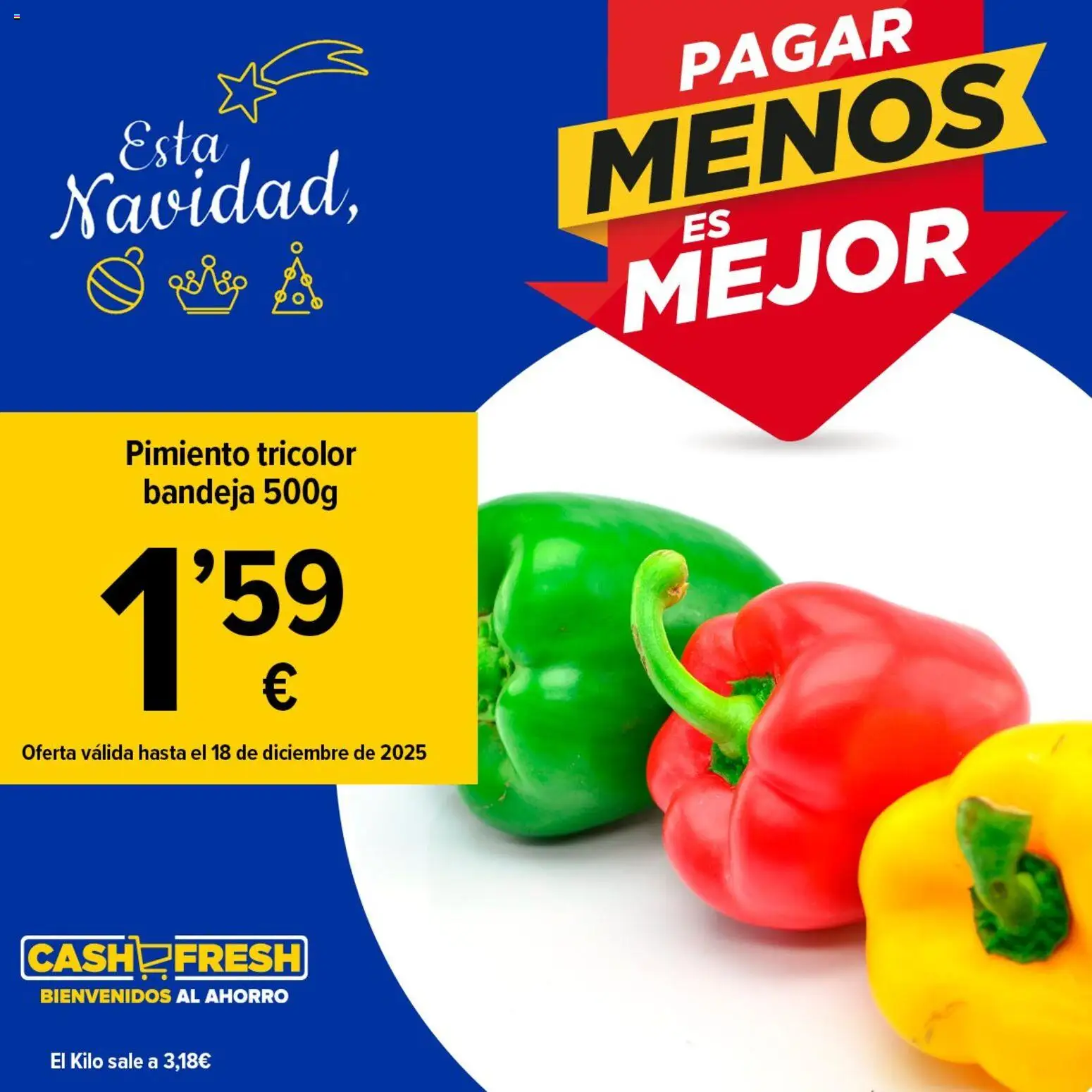 Cash Fresh folleto │ válido desde el 11.12.2025 | Página: 1 | Productos: Κάδος απορρυμάτων, Bandeja