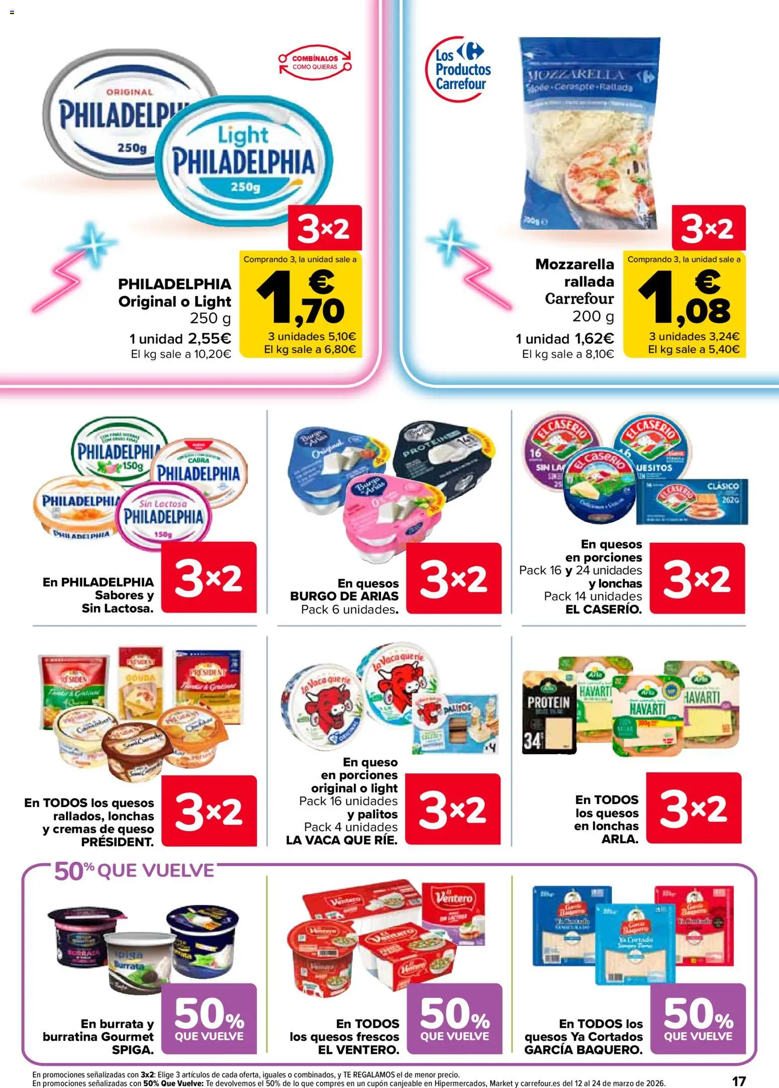 Carrefour folleto │ válido desde el 25.02.2026 | Página: 17 | Productos: Queso, Té