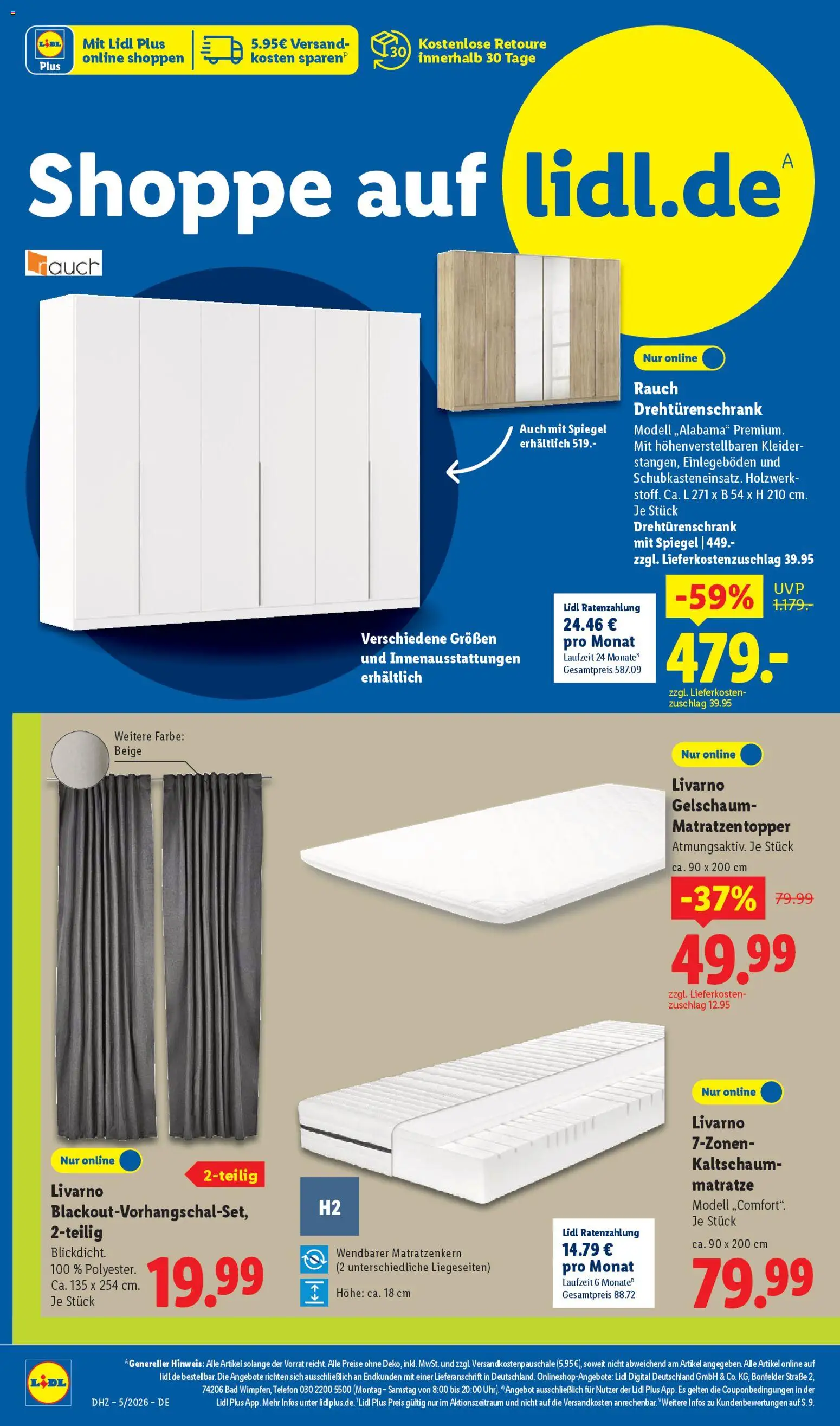 Lidl Prospekt Hilders – gültig ab 26.01.2026 | Seite: 10 | Produkte: Drehtürenschrank, Bad, Spiegel, Telefon