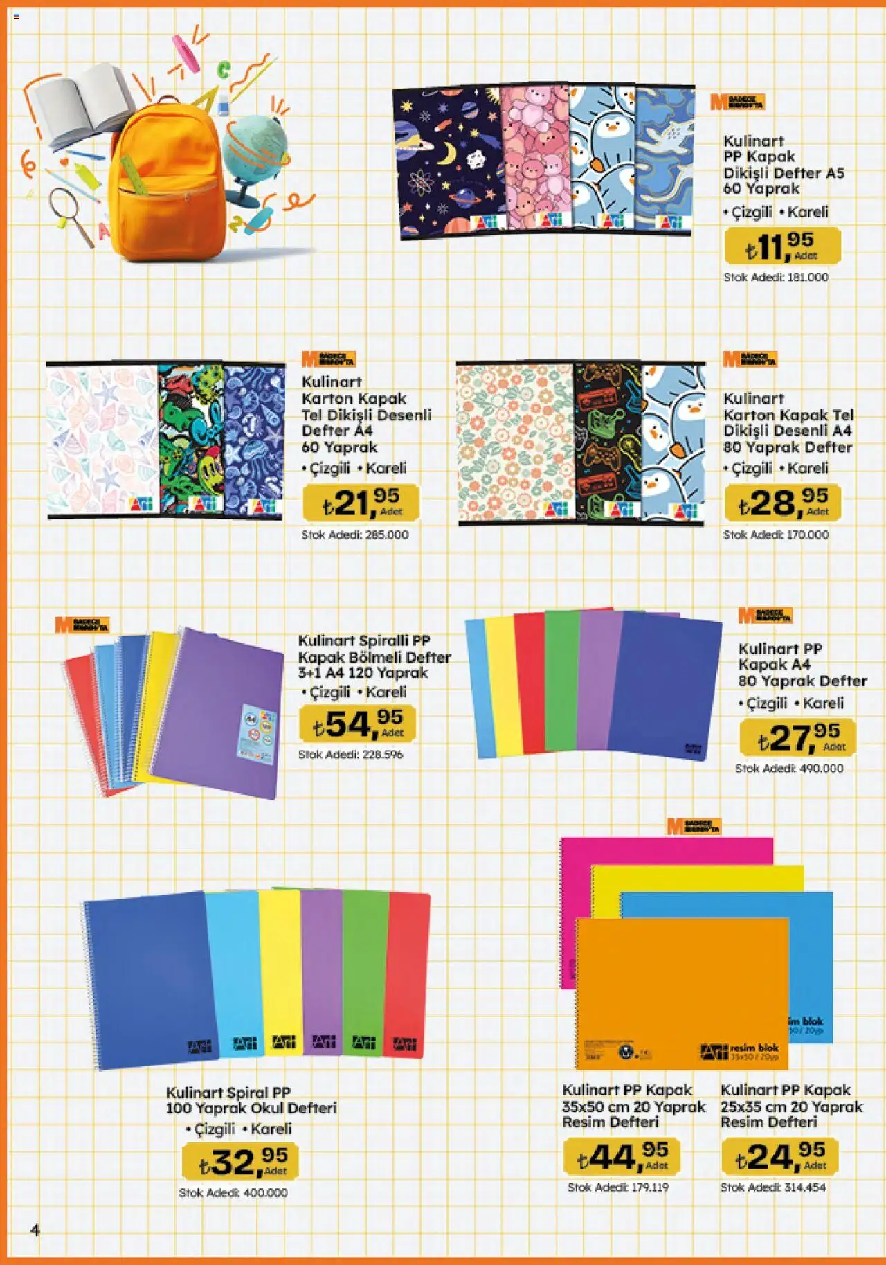 Migros Katalog - 5M Migroskop Dijital - 11.09.2025 tarihinden itibaren geçerlidir | Sayfa: 4 | Ürünler: Okul defteri