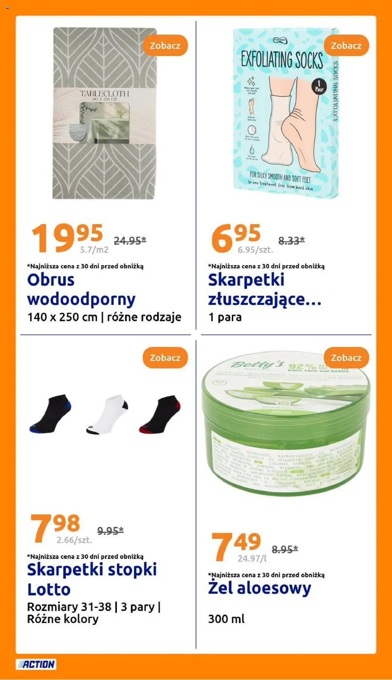 Action Gazetka od 11.06.2025 | Strona: 20 | Produkty: Żel aloesowy, Skarpetki