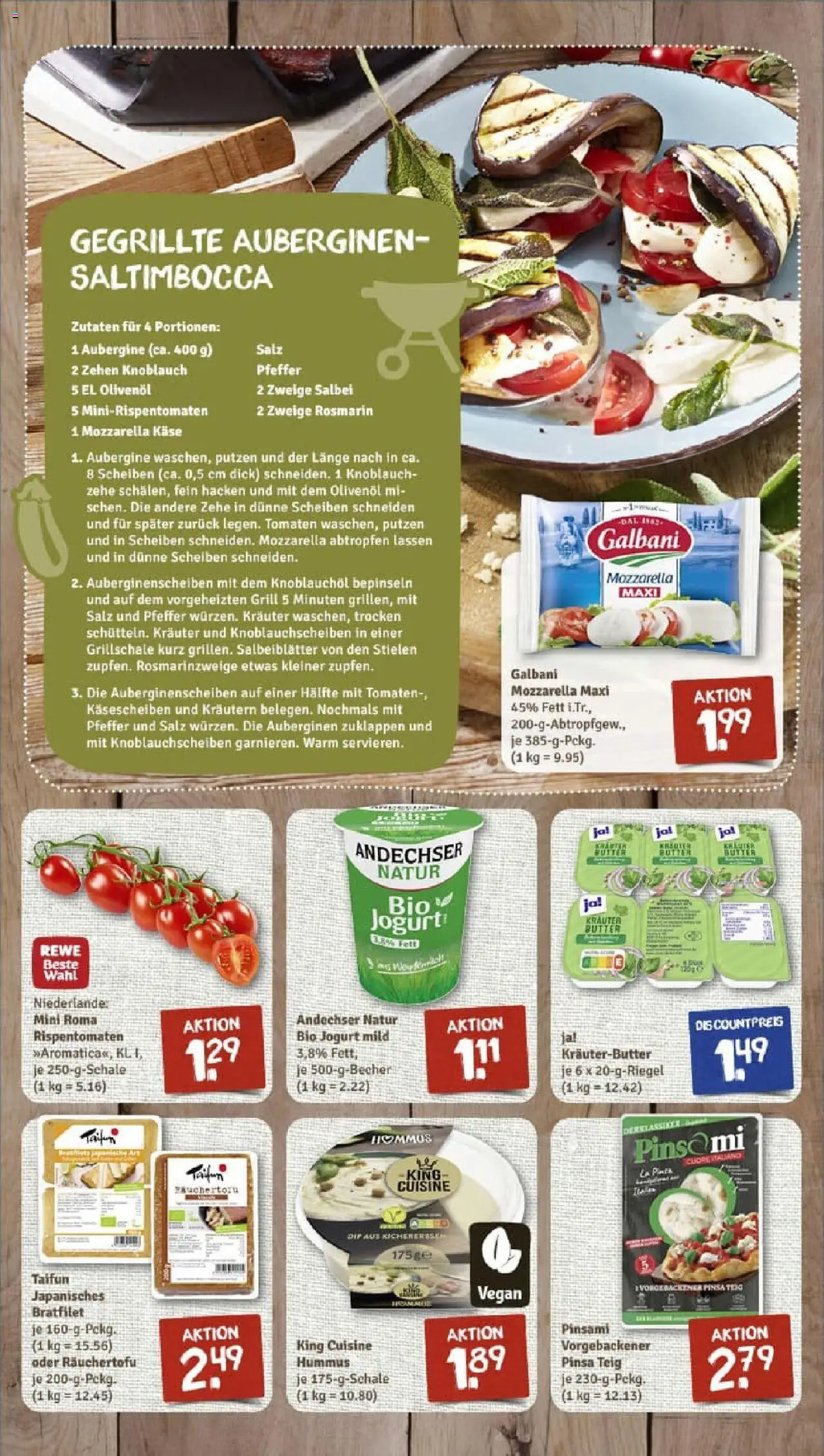Rewe prospekt Emmerthal	 - gültig ab dem 06.07.2025 | Seite: 2 | Produkte: Butter, Käse, Mozzarella, Tomaten