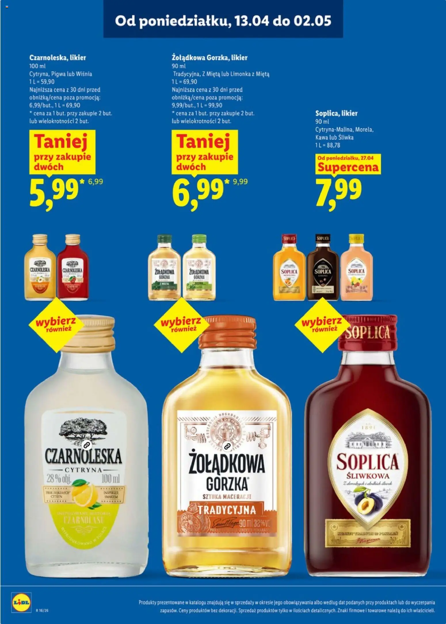 Lidl Katalog alkoholi mocnych od 13.04.2026 | Strona: 23 | Produkty: Cytryna, Limonka, Pigwa, Mięta