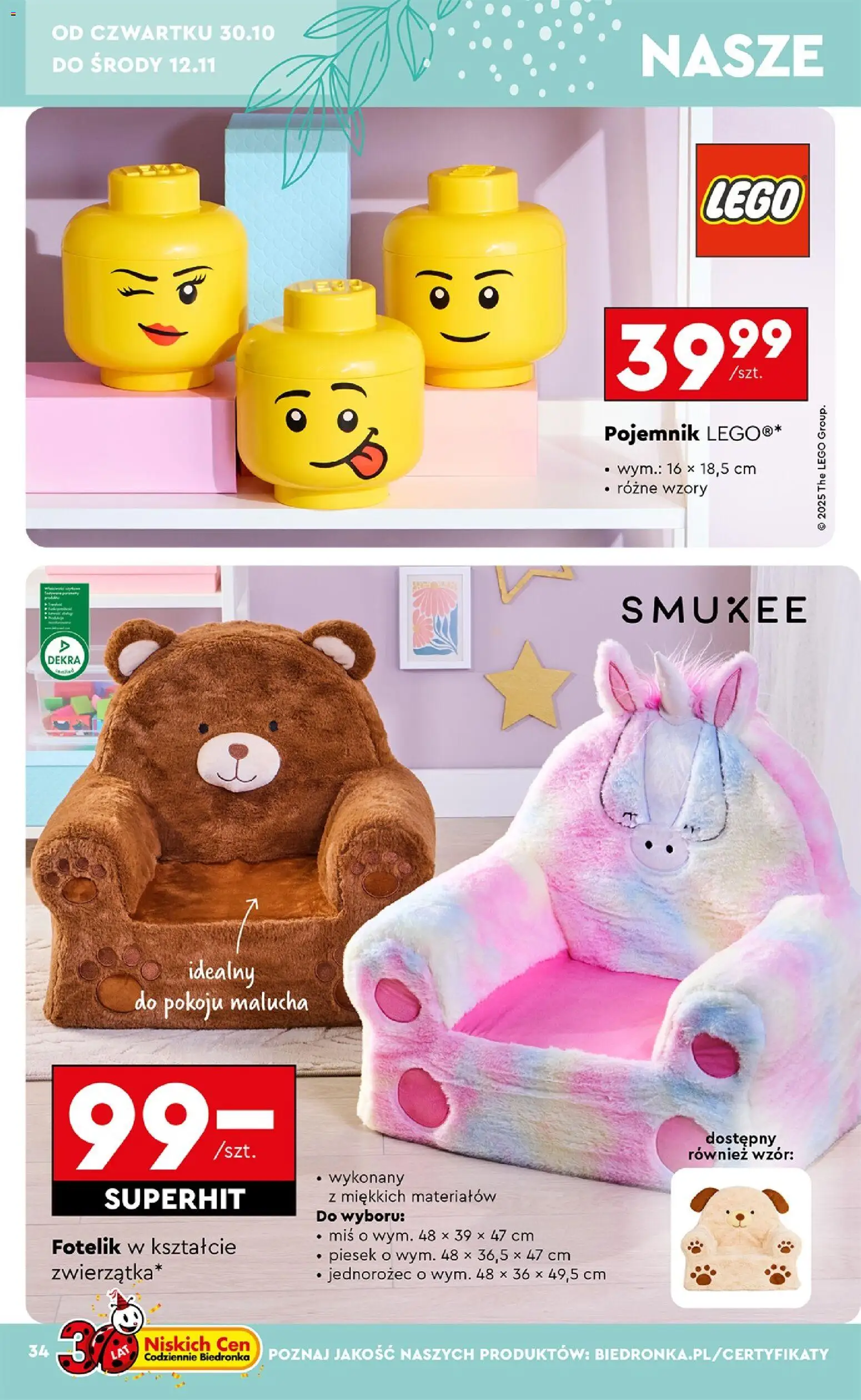 Biedronka Black Friday od 25.10.2025 | Strona: 34 | Produkty: Jednorożec, Lego