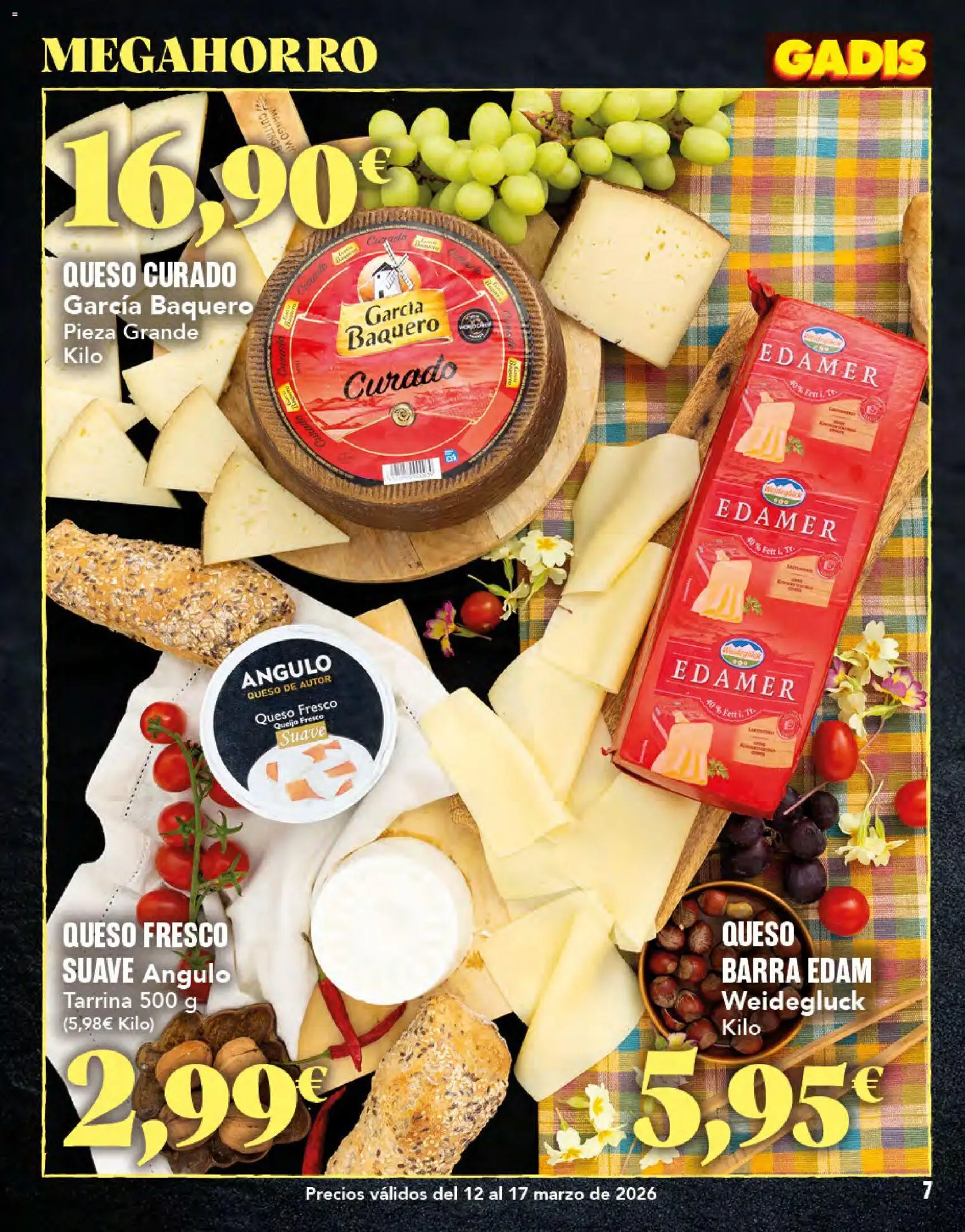 Gadis folleto │ válido desde el 12.03.2026 | Página: 7 | Productos: Queso, Queso fresco