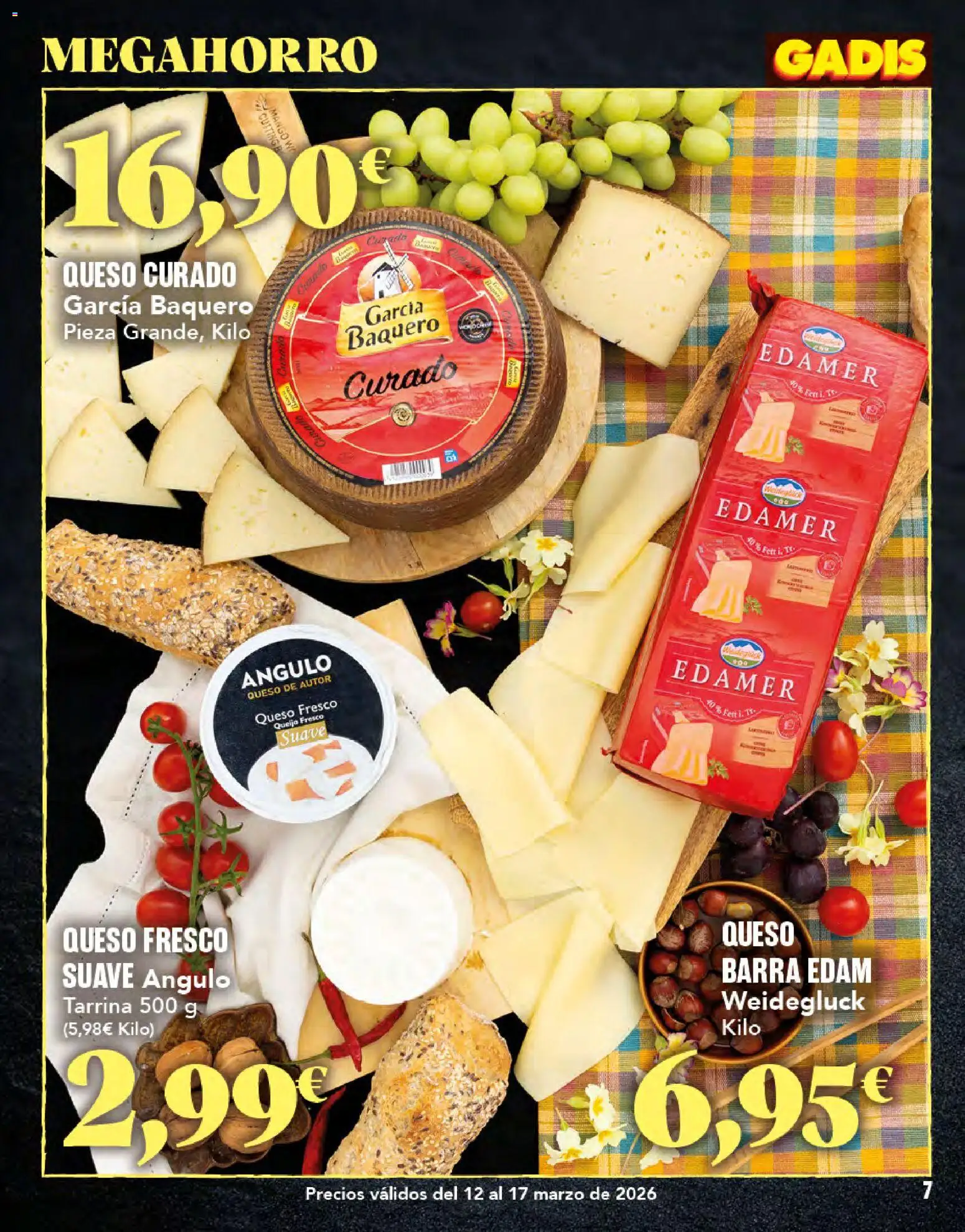 Gadis folleto │ válido desde el 12.03.2026 | Página: 7 | Productos: Queso, Queso fresco