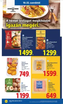 Lidl Akciós újság - amely érvényes a következő dátumtól: 22.10.2025 | Oldal: 20 | Termékek: Grillkolbász, Fánk, Sertéshús