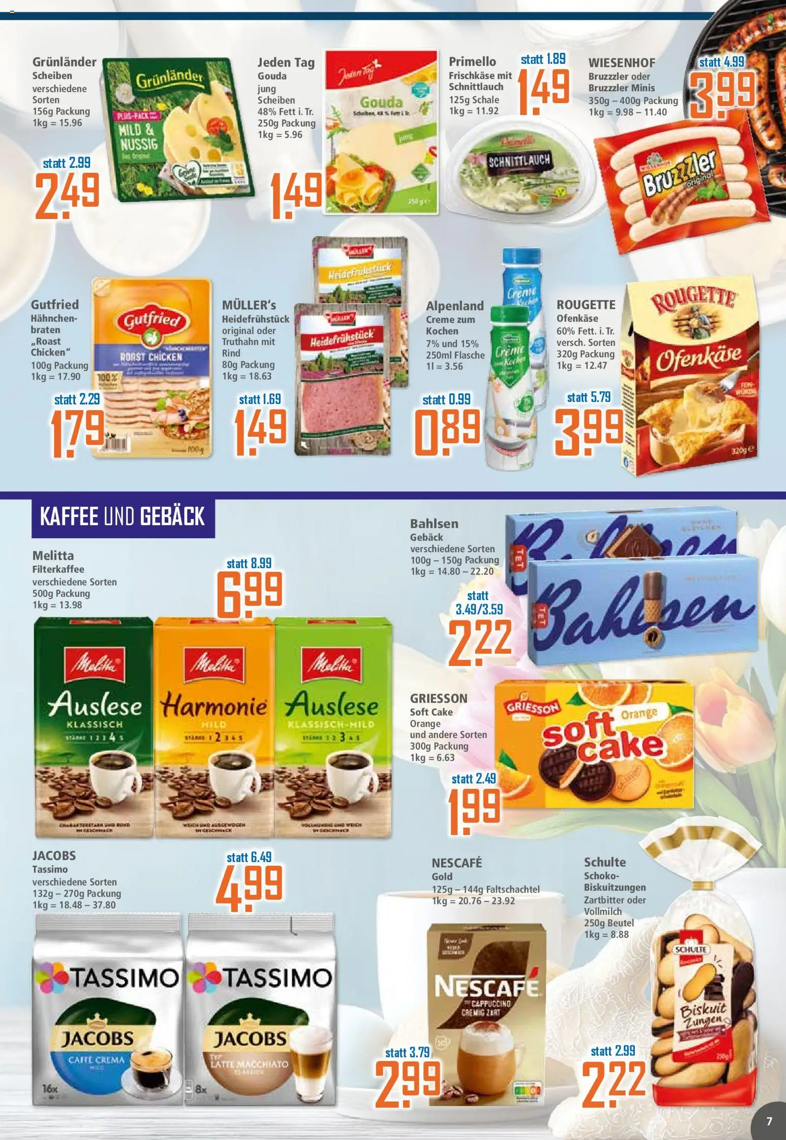 Klaas & Kock Prospekt 	 – gültig ab 23.03.2026 | Seite: 7 | Produkte: Hahnchen, Kaffee, Gouda, Tassimo
