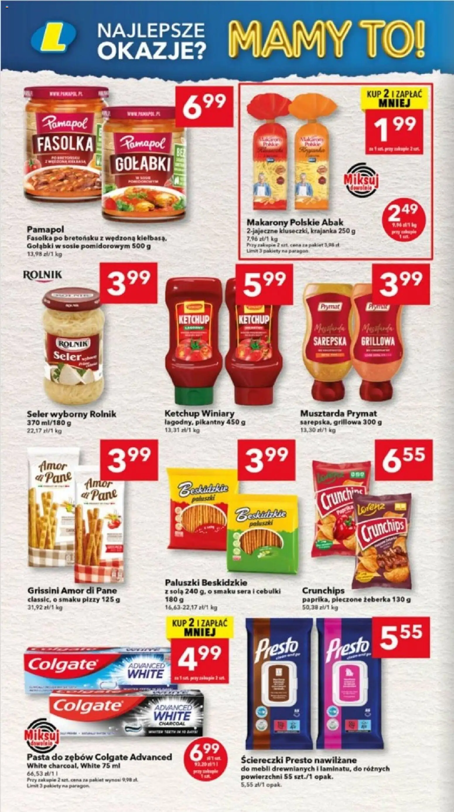 Lewiatan gazetka - Lublin od 16.04.2026 | Strona: 6 | Produkty: Ketchup, Musztarda, Paluszki, Makarony