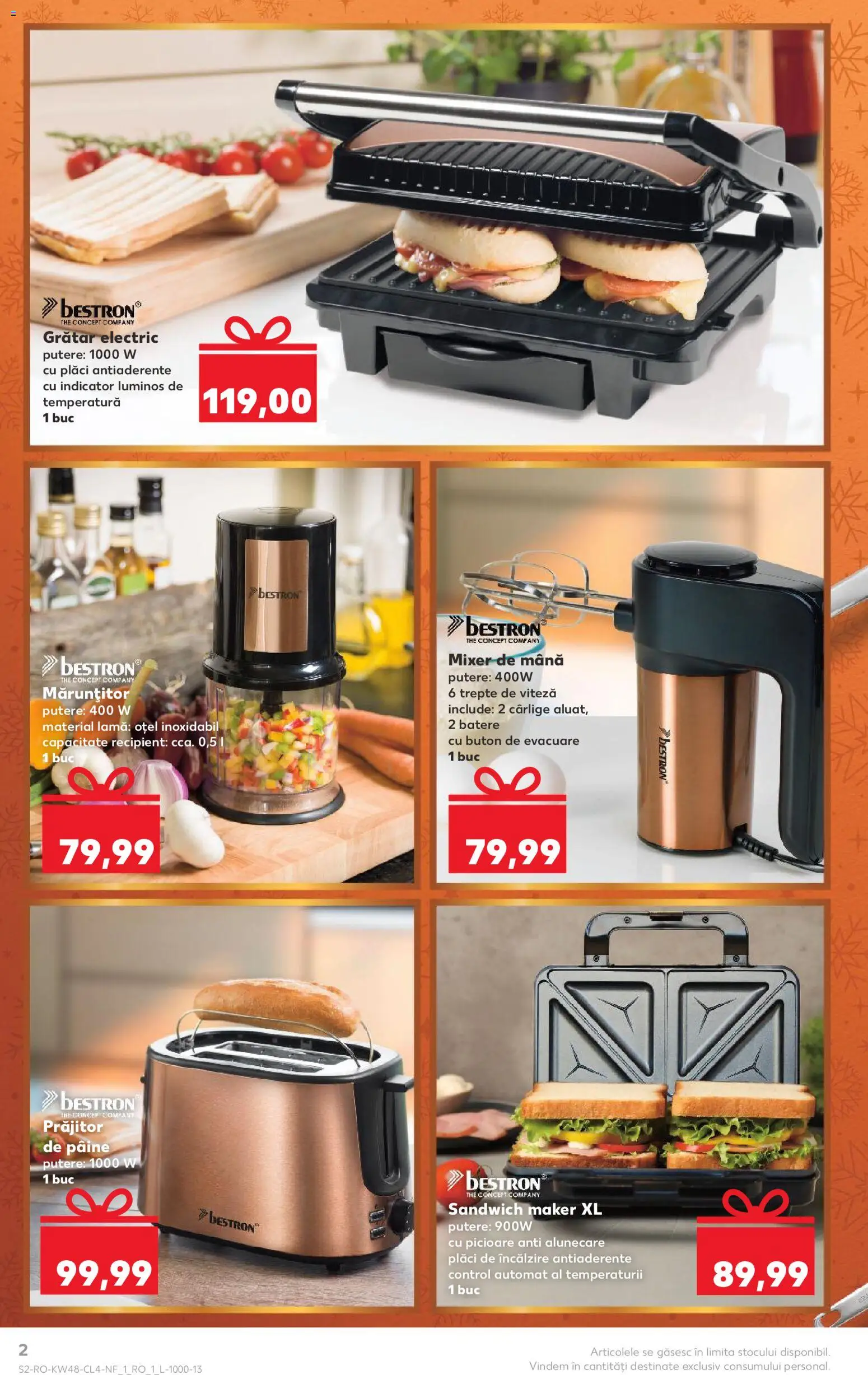 Noul catalog Kaufland – valabil de la 26.11.2025 | Pagină: 2 | Produse: Grill, Mixer, Grătar, Pâine