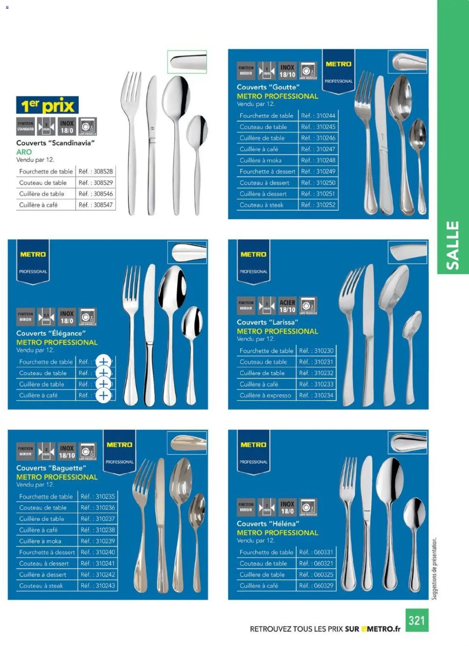 {H1} | Page: 321 | Produits: Couteau, Table, Miroir, Café