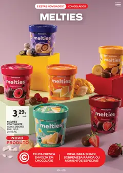 Pré-visualização MELTIES Banana, Banana coberta com chocolate válido de 10.02.2026 | Página: 25 | Produtos: Banana, Leite, Chocolate