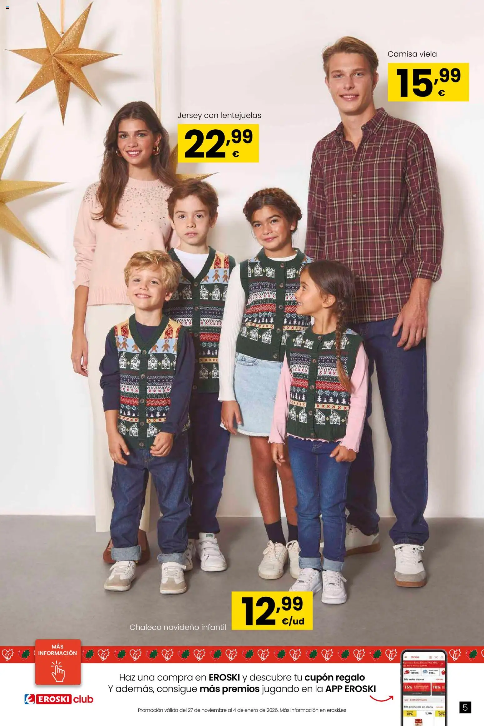 Eroski - Regalos │ válido desde el 02.12.2025 | Página: 5 | Productos: Camisa, Chaleco
