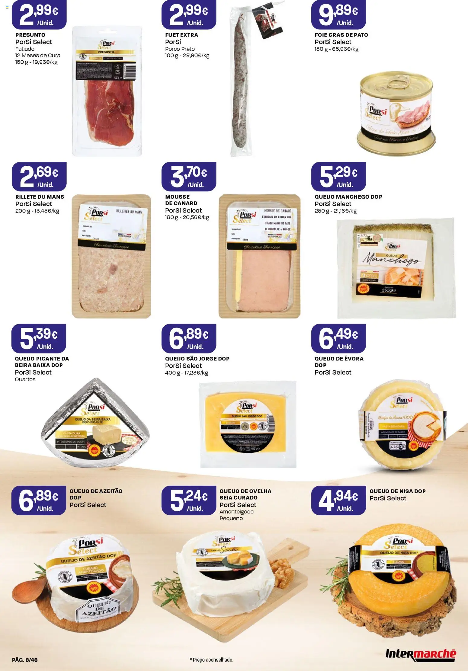 Intermarché folheto │ válido de 11.12.2025 | Página: 8 | Produtos: Queijo, Presunto
