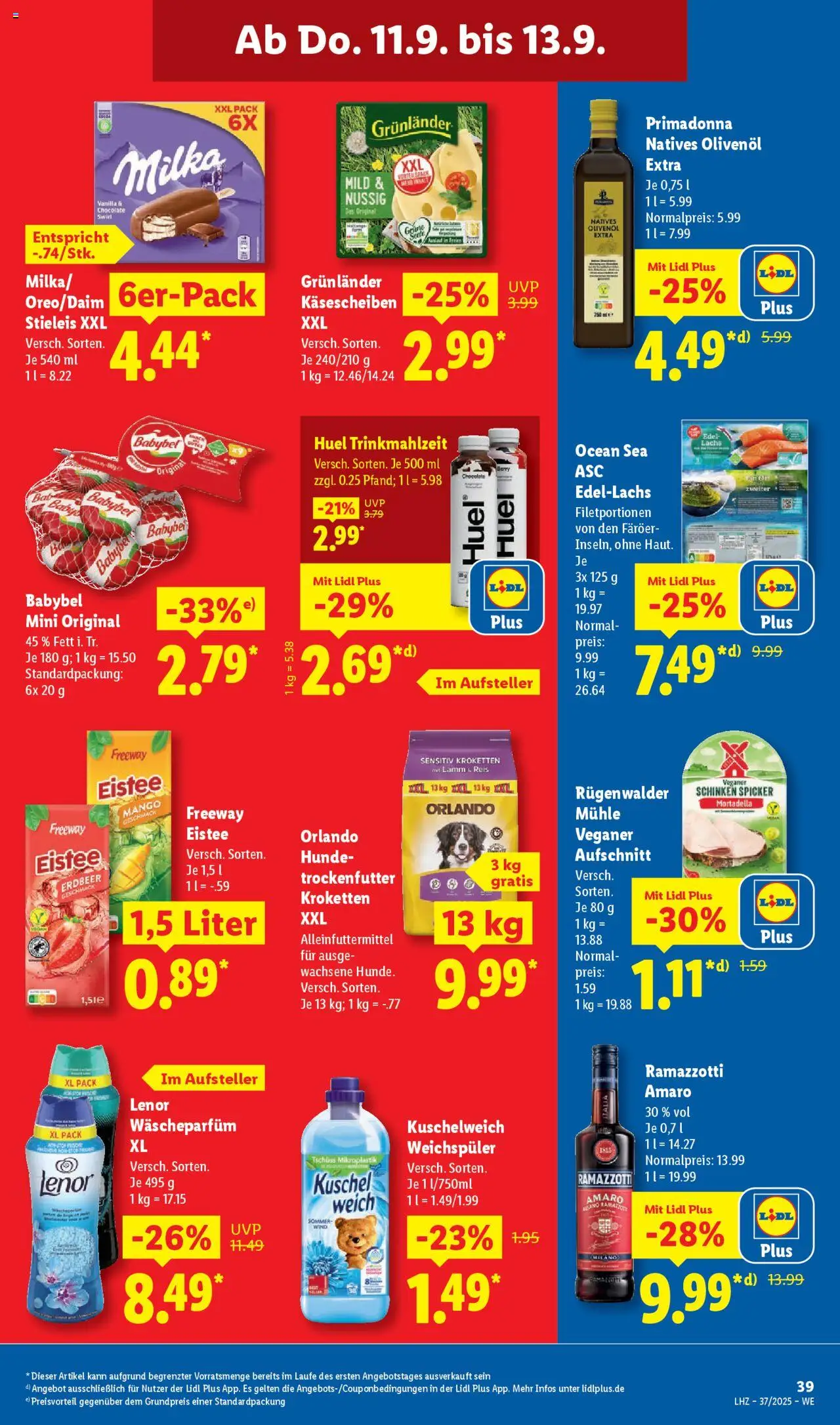 Lidl - Prospekt Ochsenfurt – gültig ab 08.09.2025 | Seite: 59 | Produkte: Milka, Lachs, Mango, Babybel