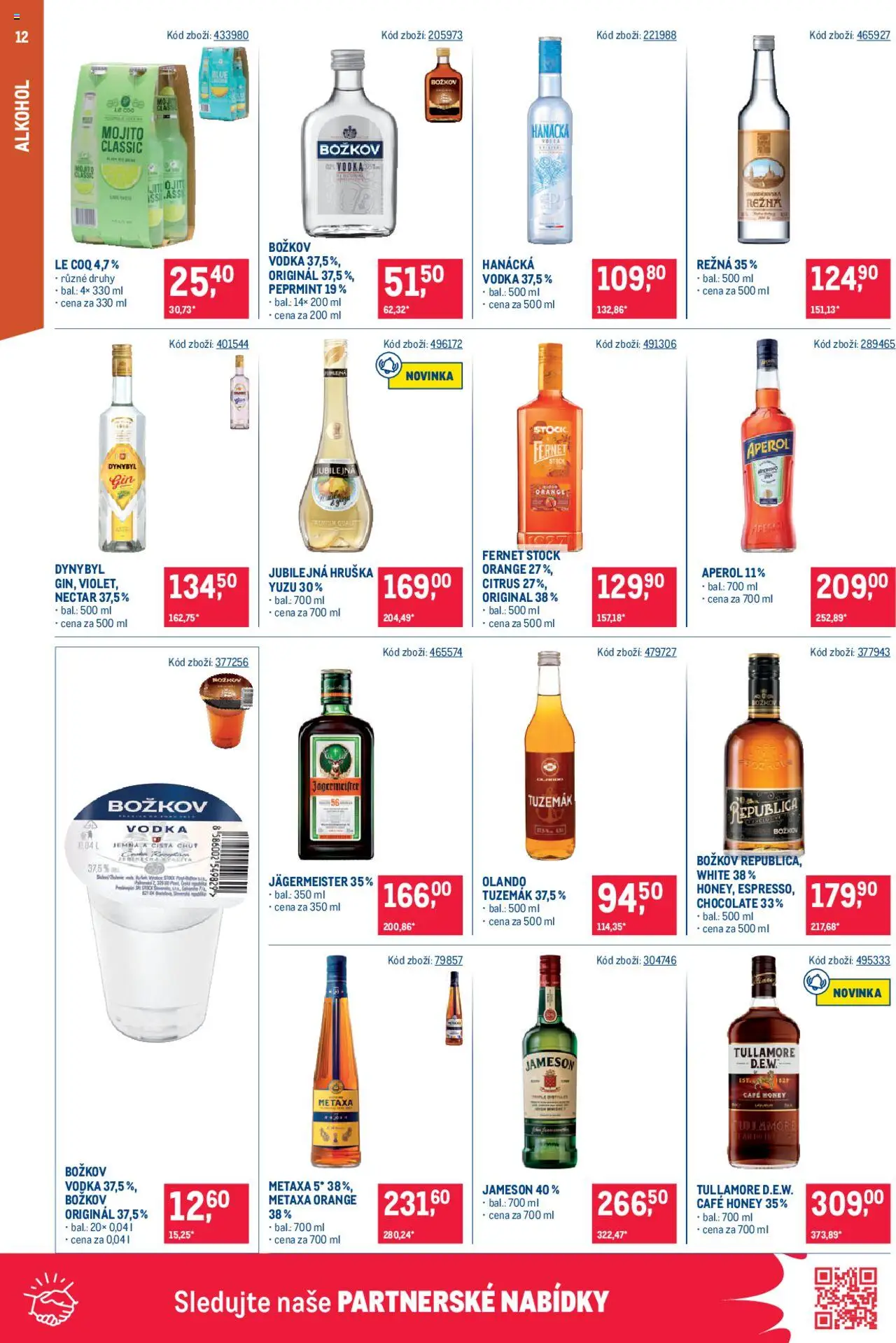 Makro leták - Maloobchod od 24.09.2025 | Strana: 12 | Produkty: Jägermeister, Vodka, Mojito, Fernet