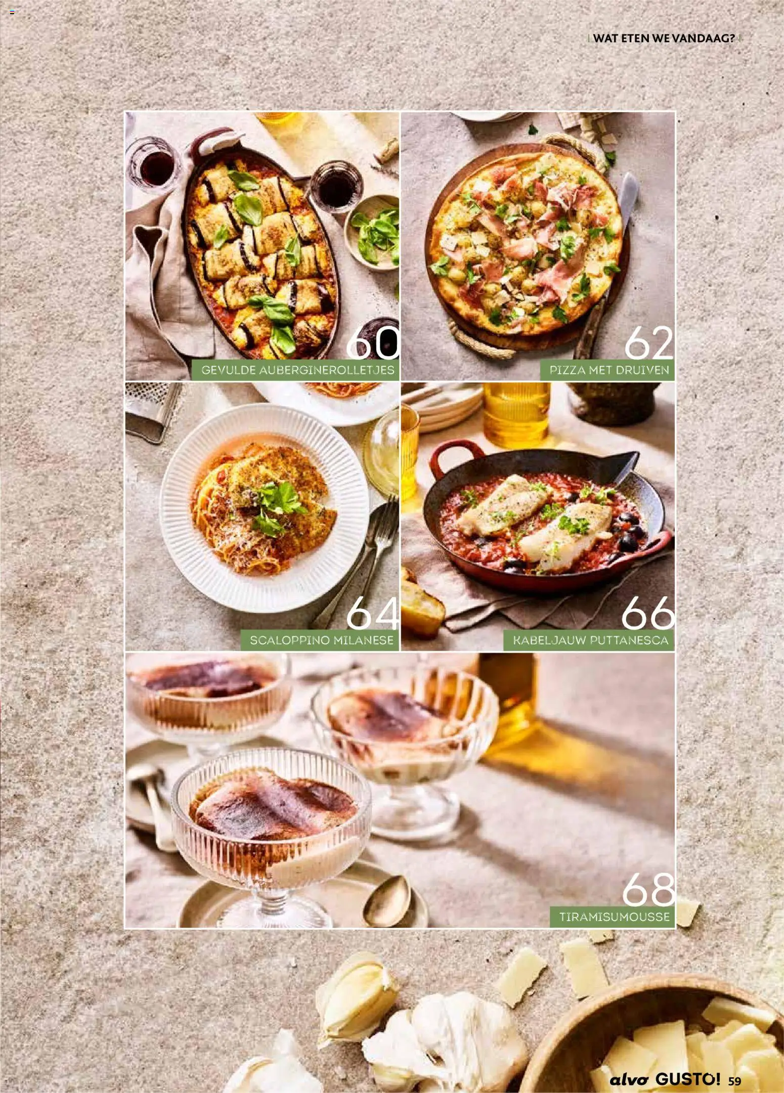 {H1} | Pagina: 59 | Producten: Pizza, Druiven