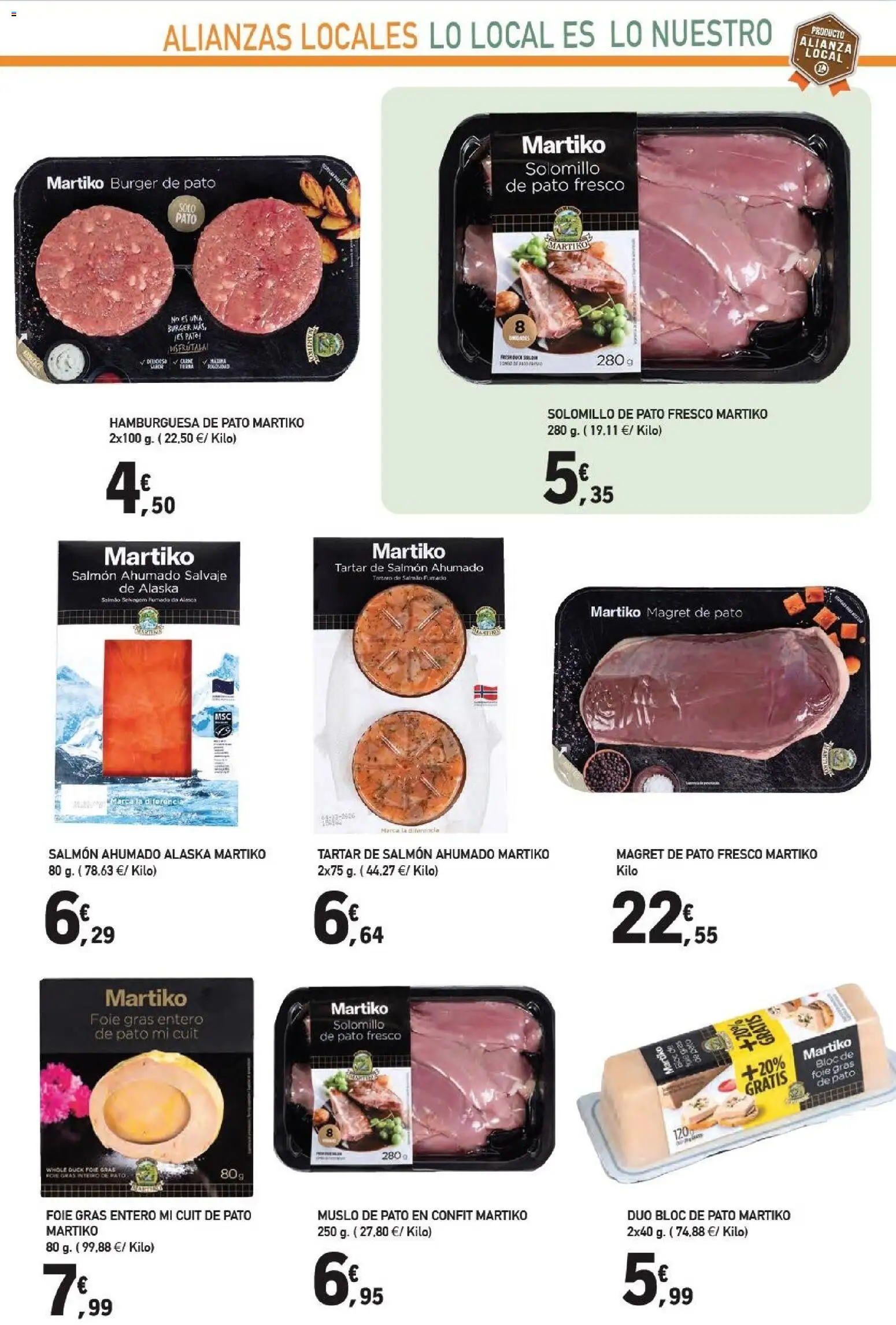 E.Leclerc - Alianz Locales │ válido desde el 25.02.2026 | Página: 15 | Productos: Salmón ahumado, Σοκολατούχο γάλα