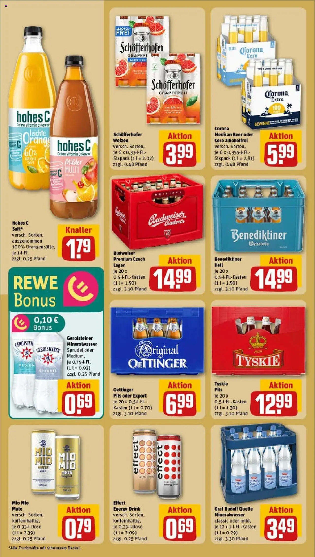 Rewe prospekt Bremen	 - gültig ab dem 07.07.2025 | Seite: 20 | Produkte: Tyskie, Pils, Mineralwasser, Gerolsteiner
