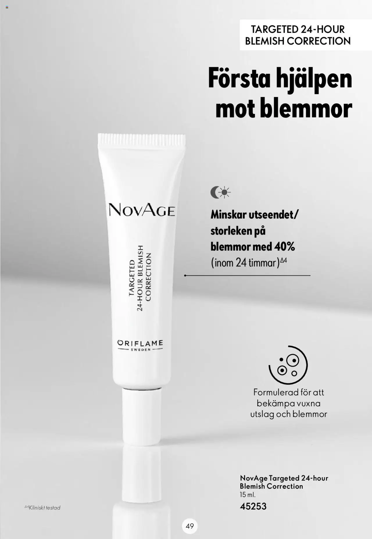 Oriflame reklamblad aktuell från 23.11.2023 | Sida: 49 | Produkter: Första hjälpen