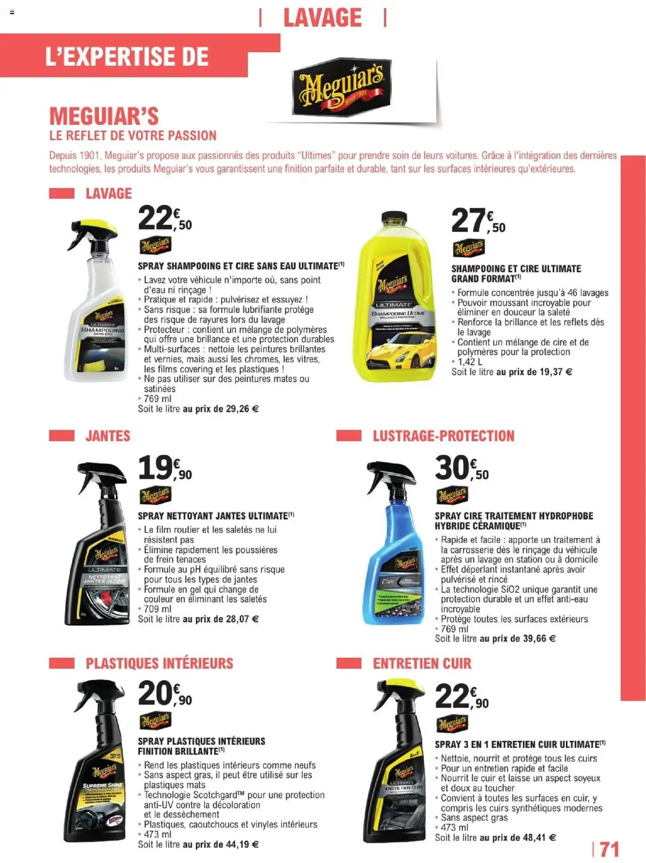  | Page: 71 | Produits: Cire, Mais, Shampooing