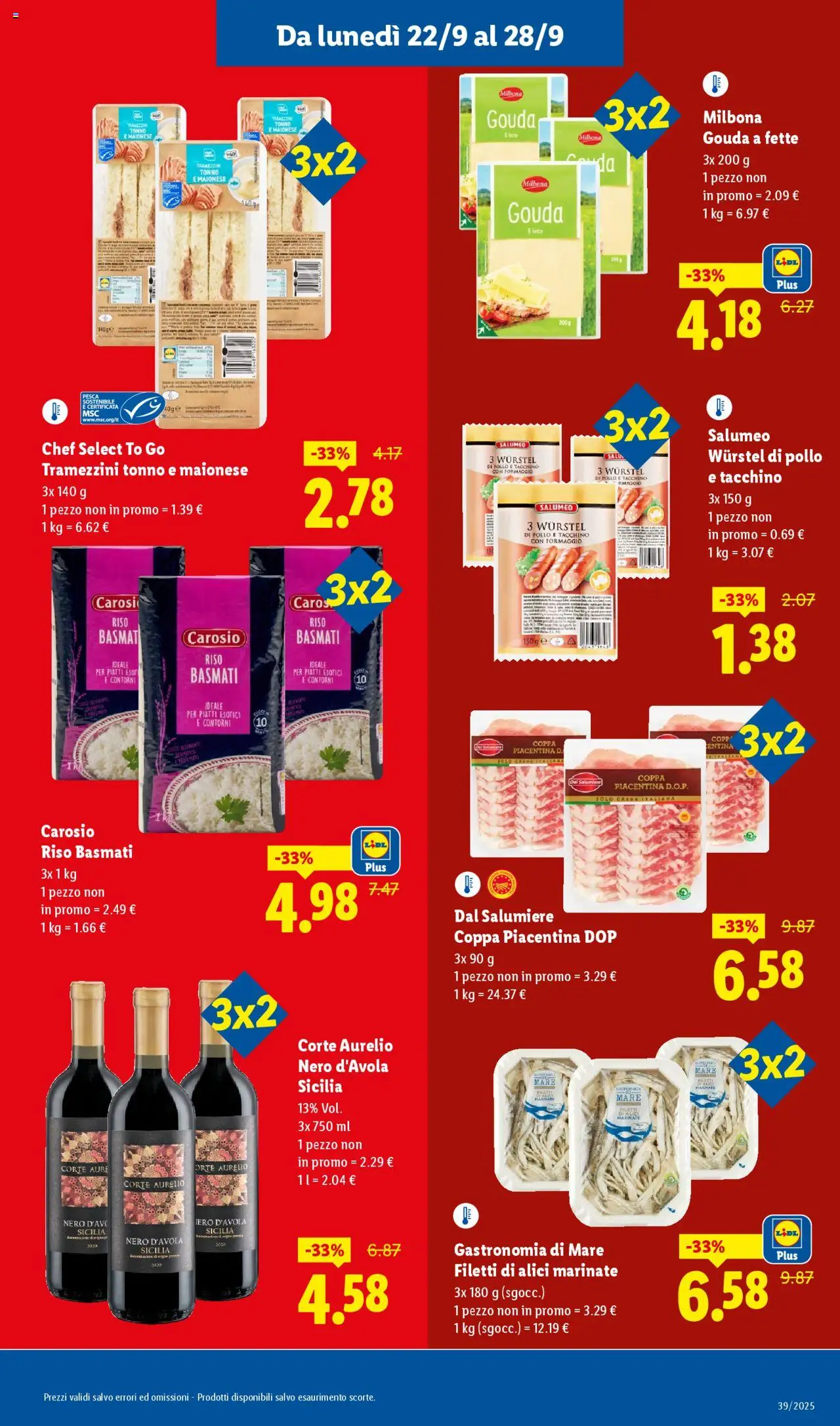 Volantino Lidl del 22.09.2025 | Pagina: 15 | Prodotti: Pollo, Maionese, Tonno, Alici
