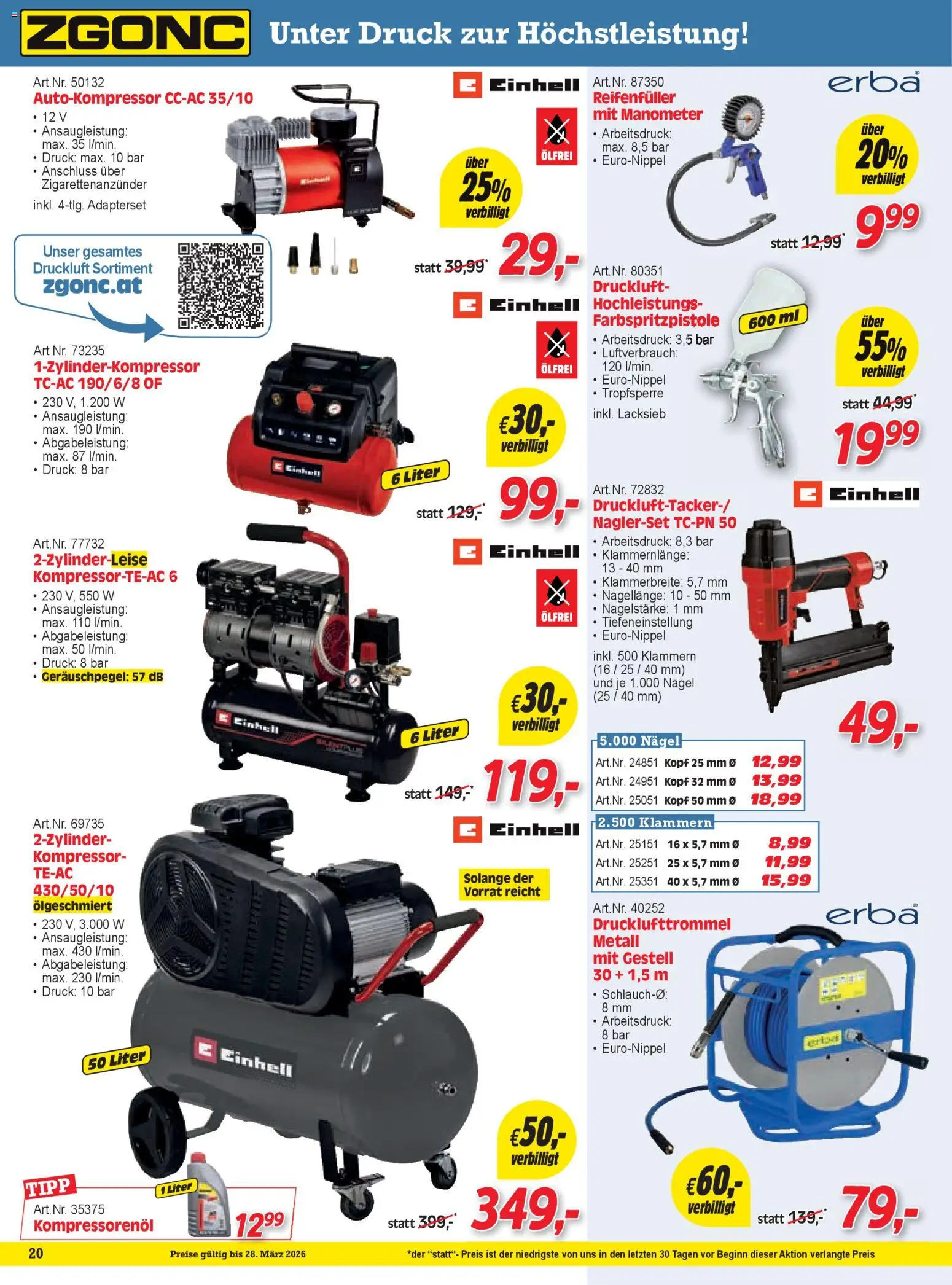 Zgonc Flugblatt März I 2026 gültig ab 01.03.2026 | Seite: 20 | Produkte: Manometer