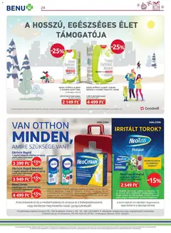 BENU Gyógyszertárak Akciós újság - amely érvényes a következő dátumtól: 01.12.2025 | Oldal: 24