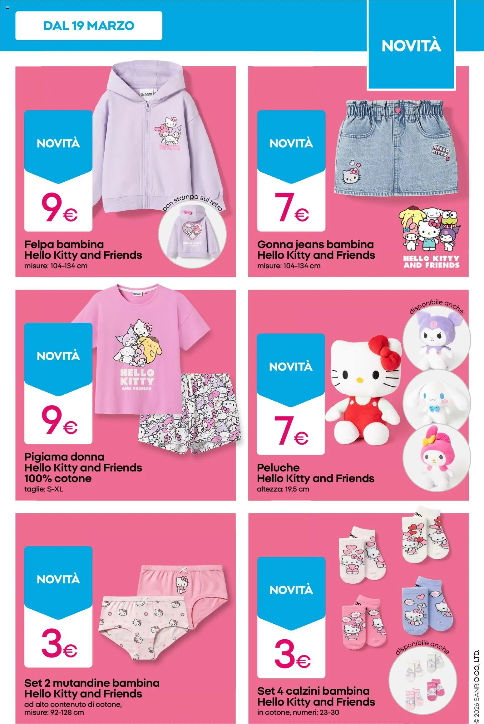 Volantino Pepco del 26.03.2026 | Pagina: 5 | Prodotti: Peluche, Felpa, Mutandine, Gonna