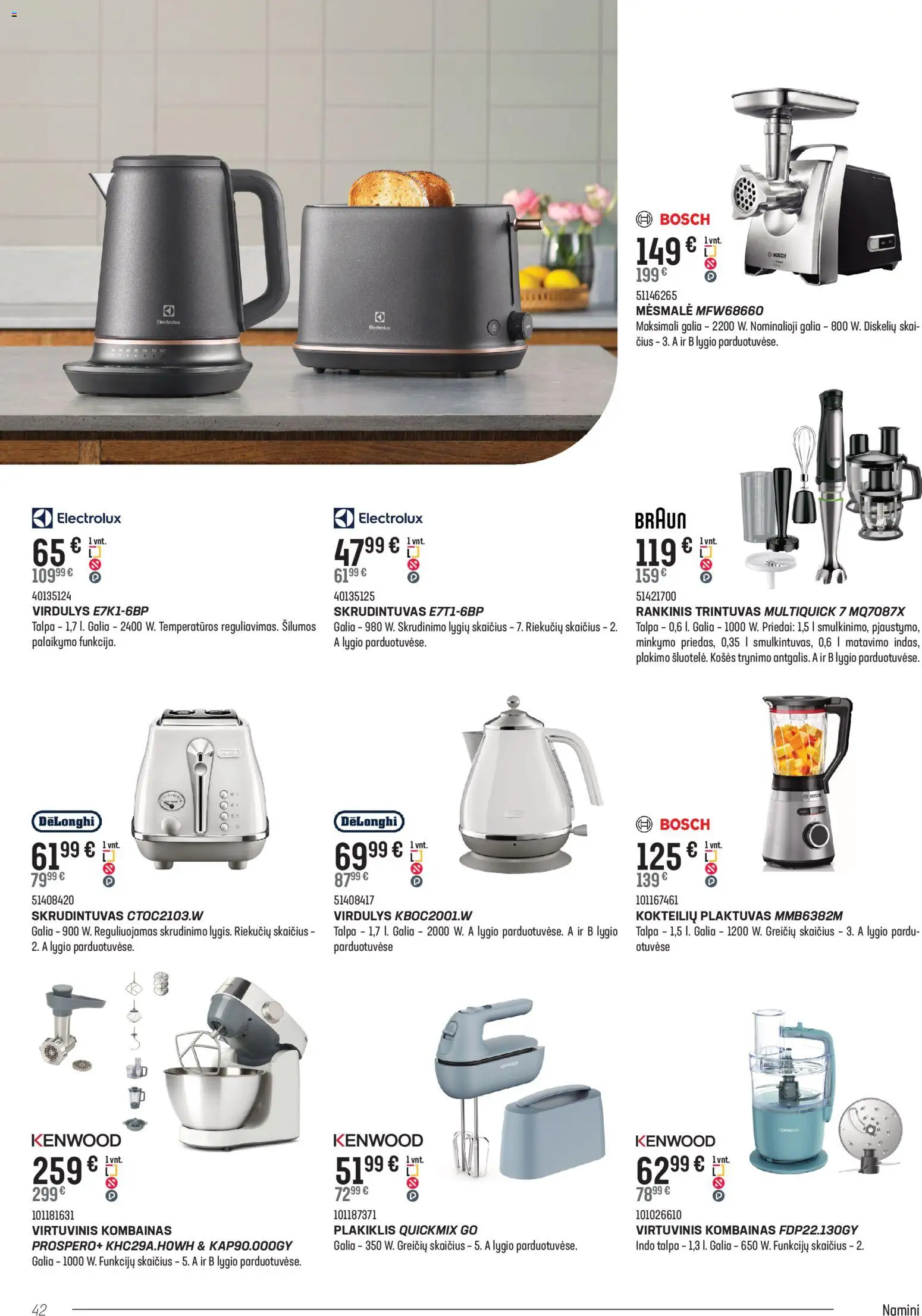 Senukai akcijos nuo 05.11.2025 | Puslapis: 42 | Prekių: Plaktuvas, Virdulys