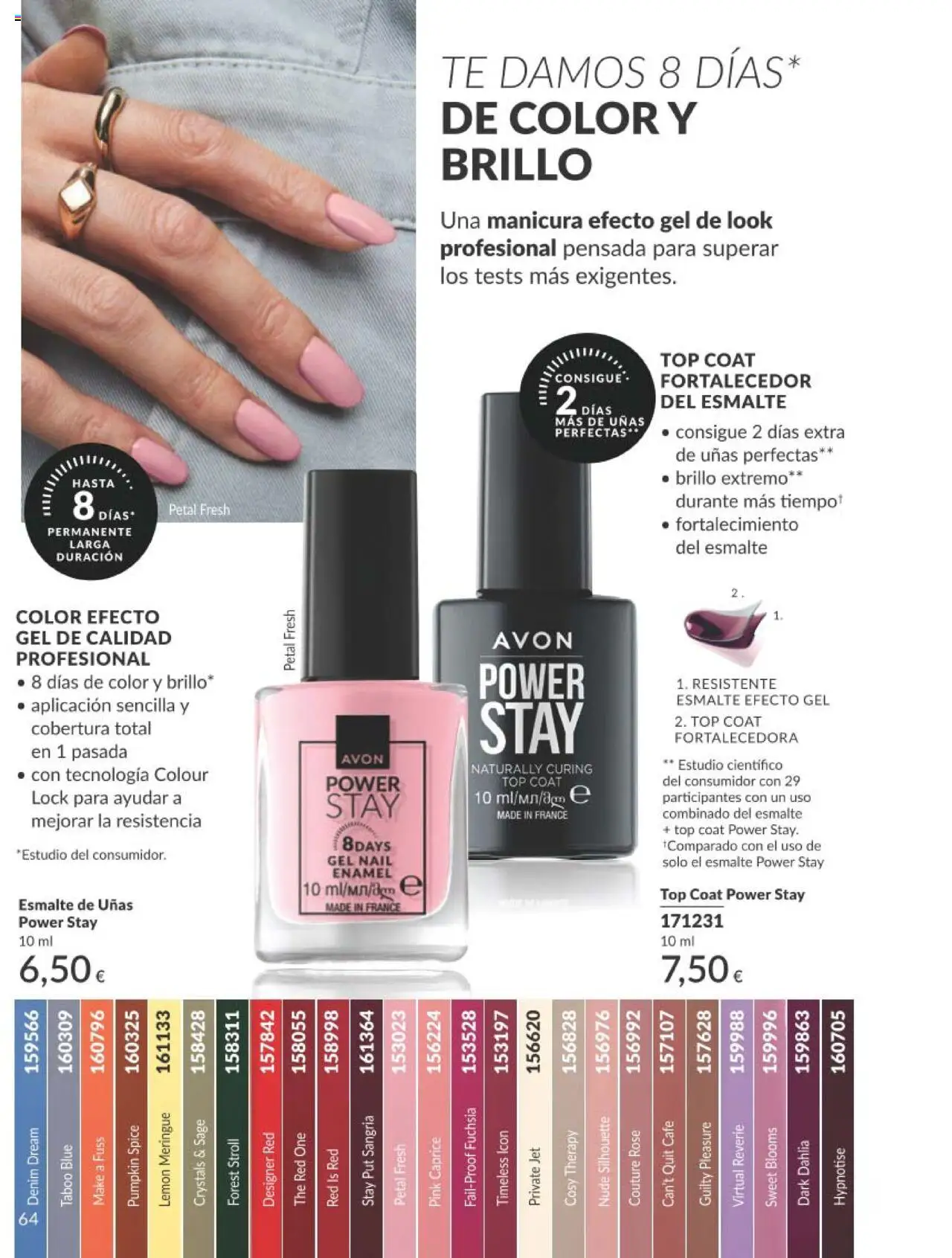 Catálogo AVON campaña 7 │ válido desde el 01.07.2025 | Página: 64 | Productos: Esmalte de uñas, Café, Té