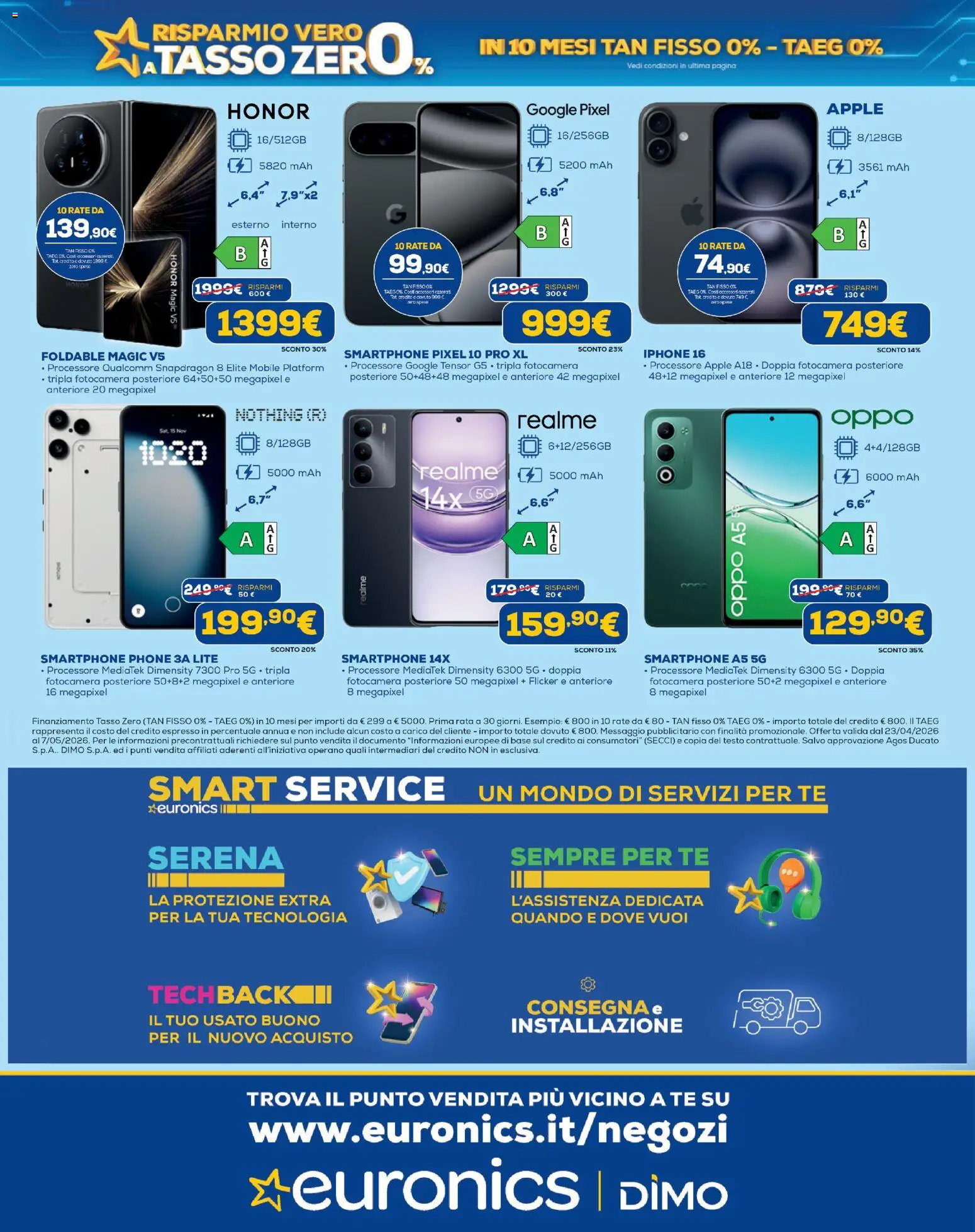 Volantino Euronics del 23.04.2026 | Pagina: 12 | Prodotti: Iphone, Tè, Smartphone, Fotocamera