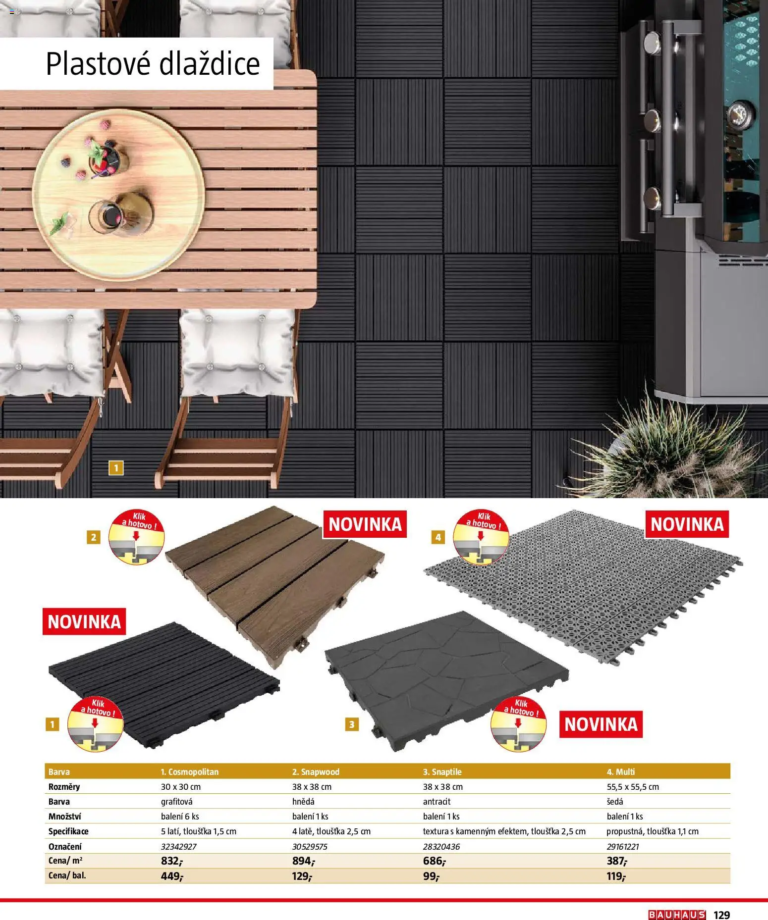 Bauhaus katalog Záhradní nábytek od 08.04.2026 | Strana: 129