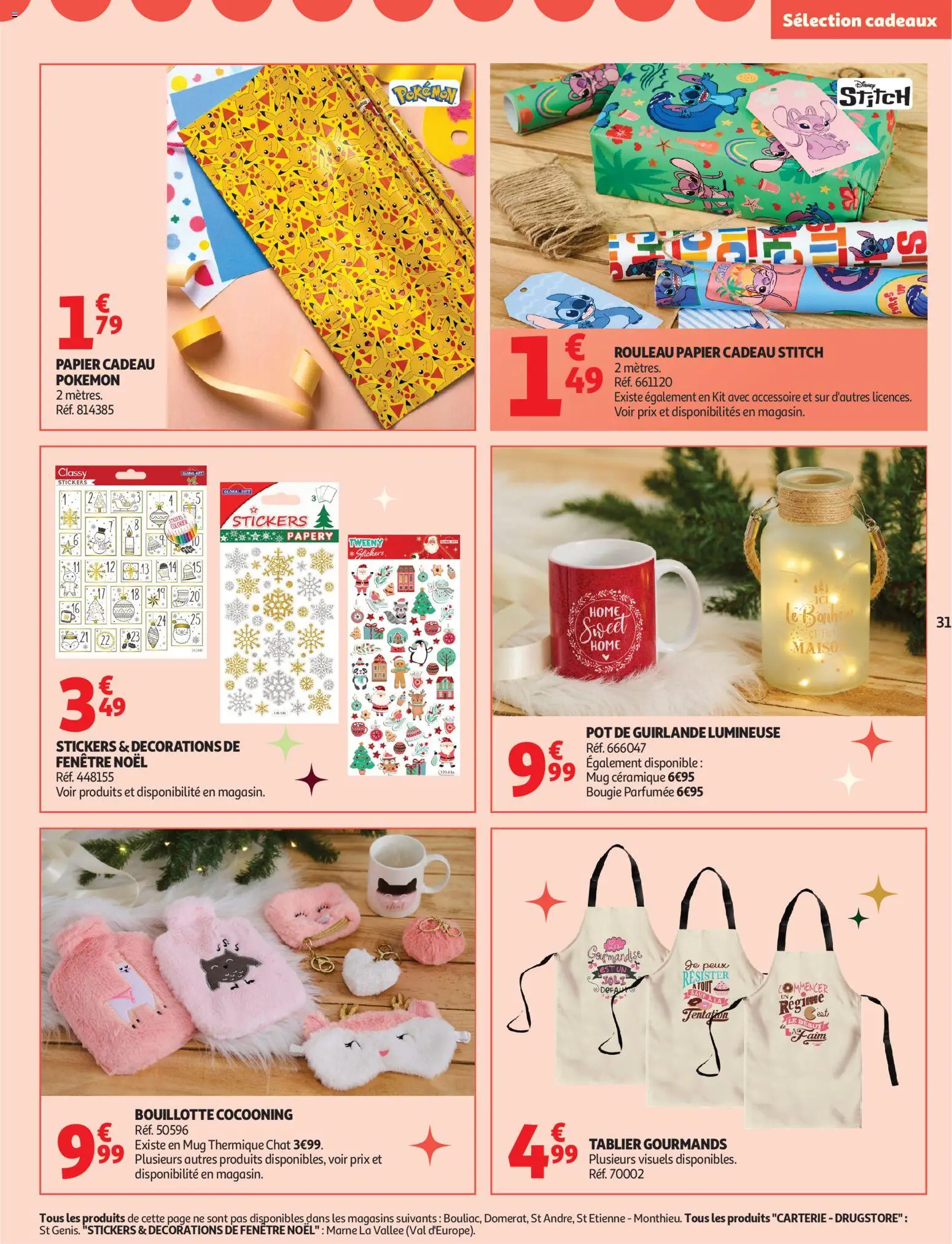 {H1} | Page: 31 | Produits: Tablier, Guirlande lumineuse, Papier cadeau, Bouillotte