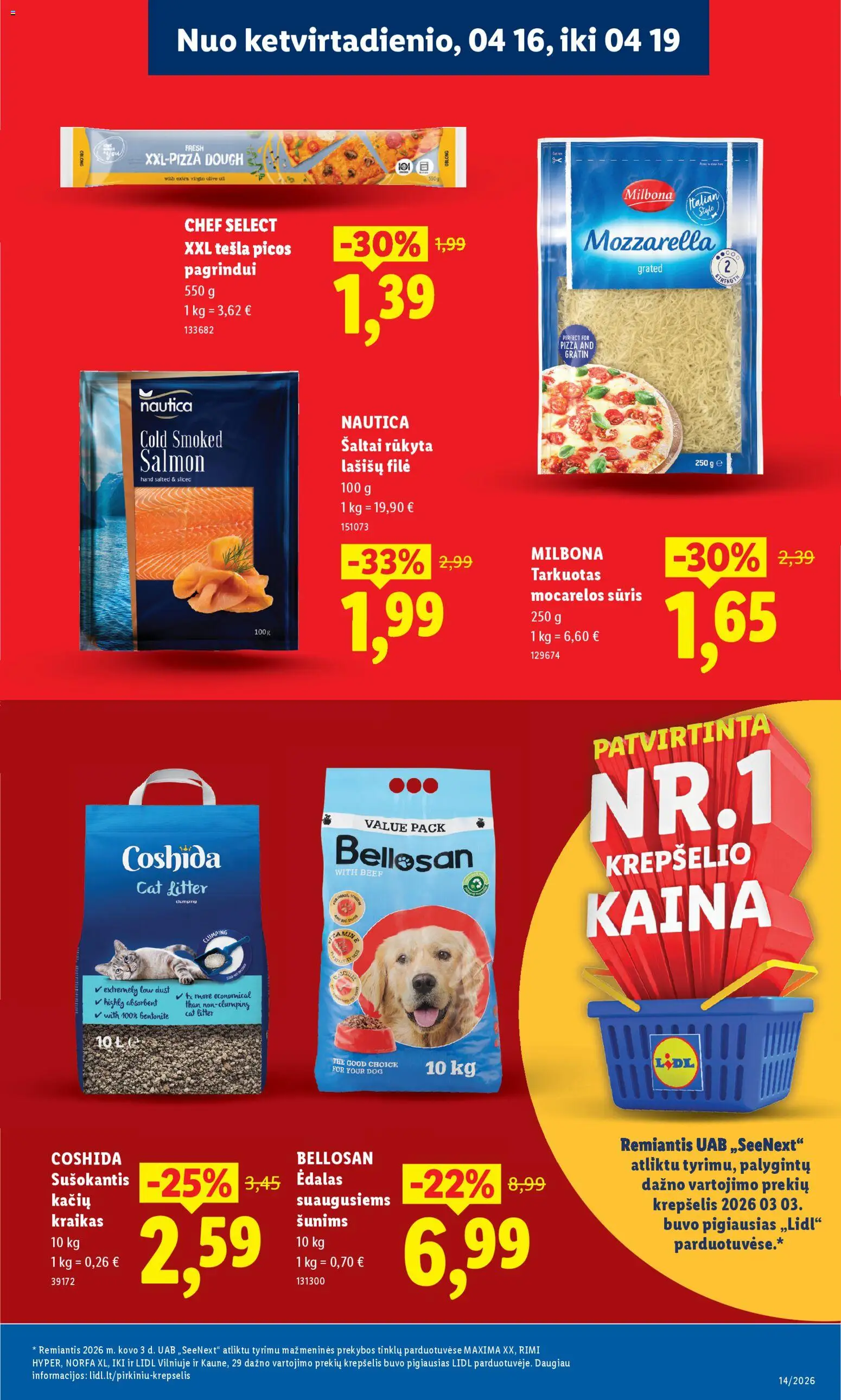 LIDL akcijos nuo 16.04.2026 | Puslapis: 7 | Prekių: Sūris, Krepšelis
