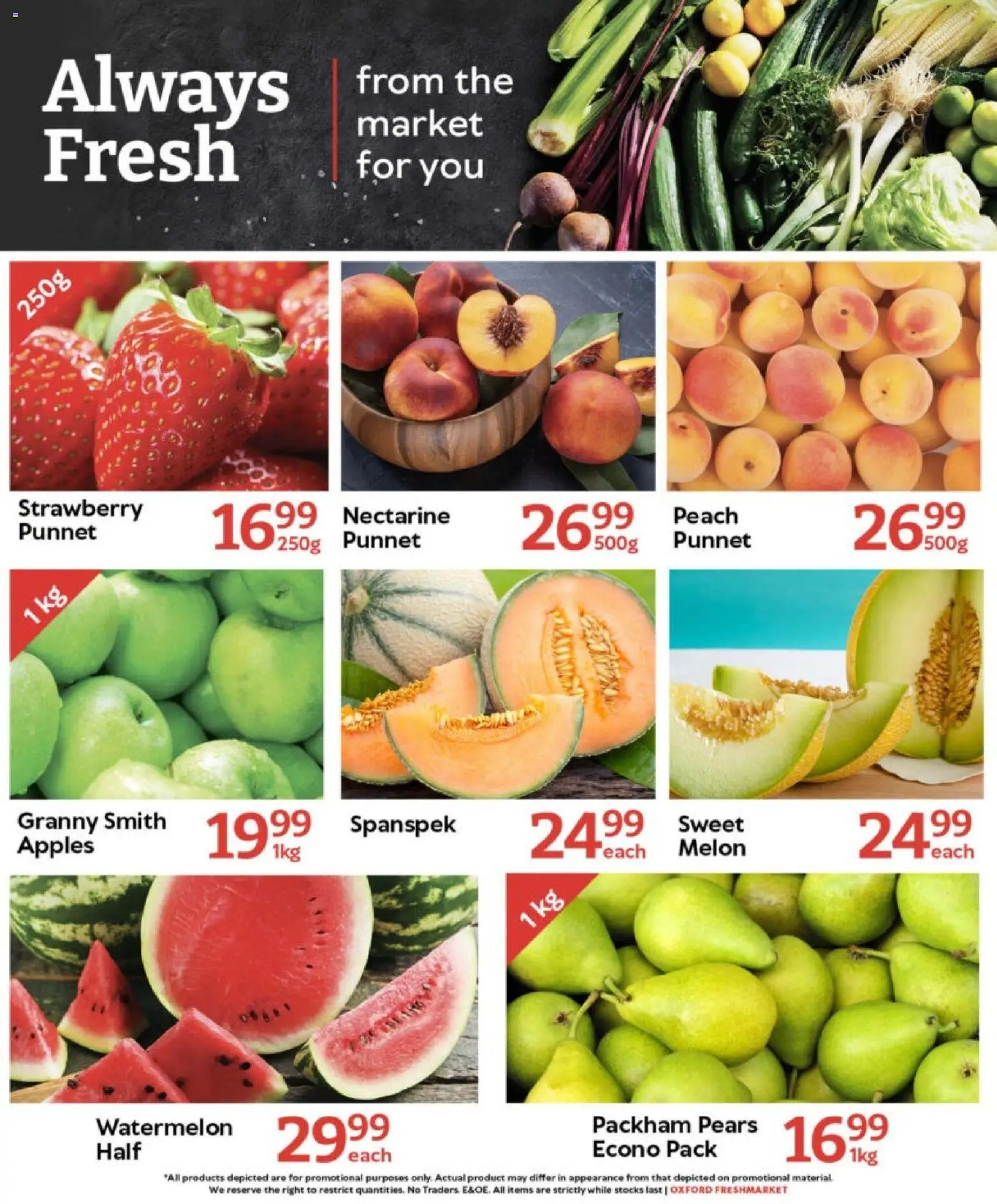New Oxford Freshmarket catalogue – valid from 29.10.2025 | Page: 8 | Products: Pears, Apples, Peach