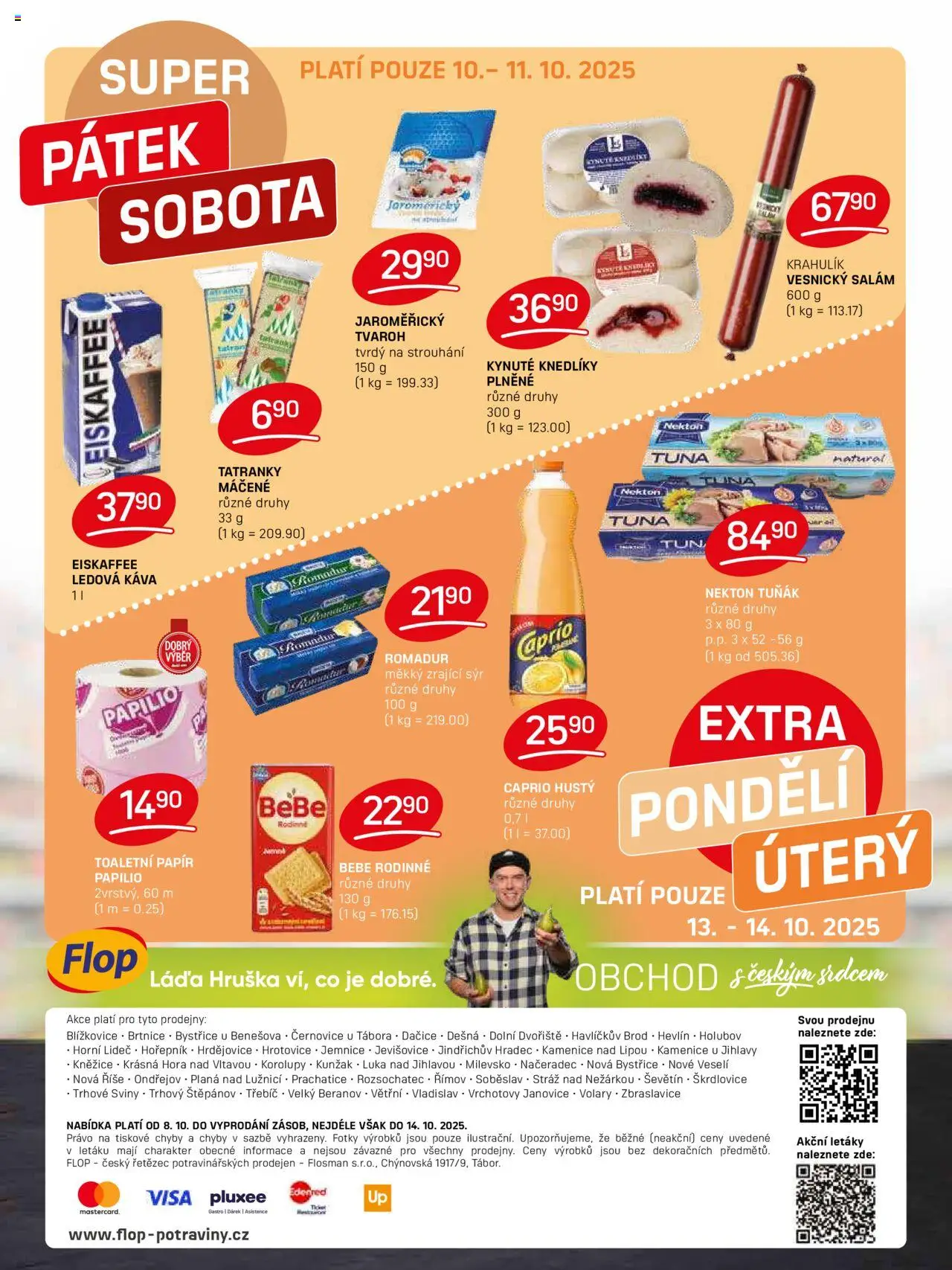 Flop leták od 08.10.2025 | Strana: 12 | Produkty: Tvaroh, Eiskaffee ledová káva, Toaletní papír, Romadur