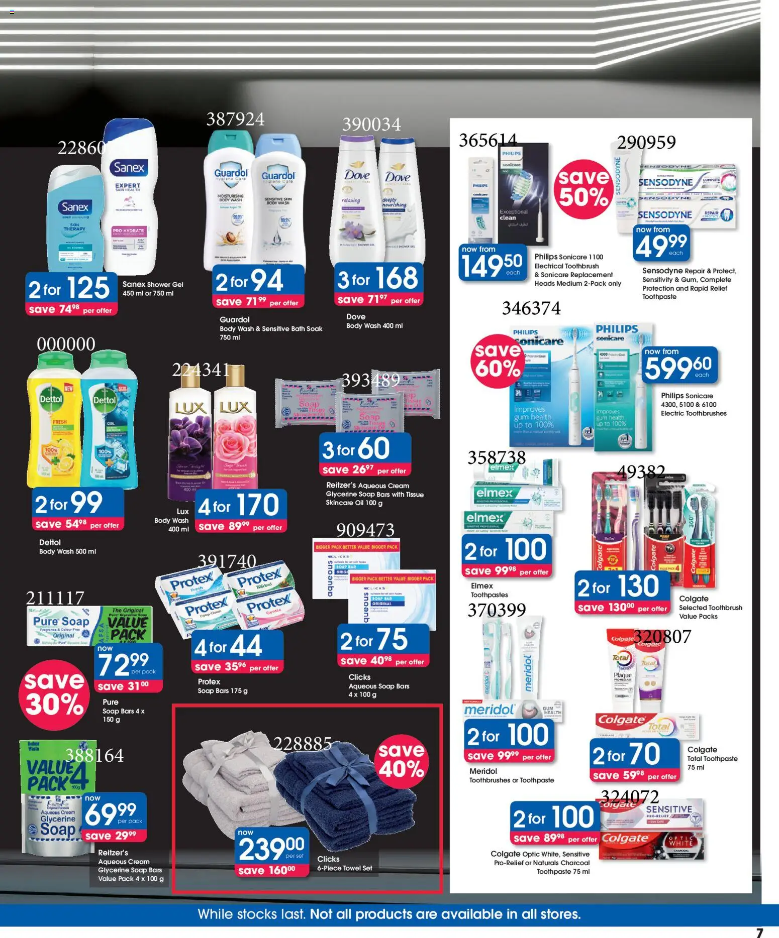 New Clicks catalogue – valid from 26.11.2025 | Page: 7 | Products: Bath, Oil, Toothpaste, Toothbrush