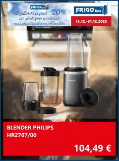 Katalog FRIGO & Co. - Pregled kataloga iz trgovine FRIGO & Co., vrijedi od 16.12.2025 | Stranica: 5 | Proizvodi: Blender