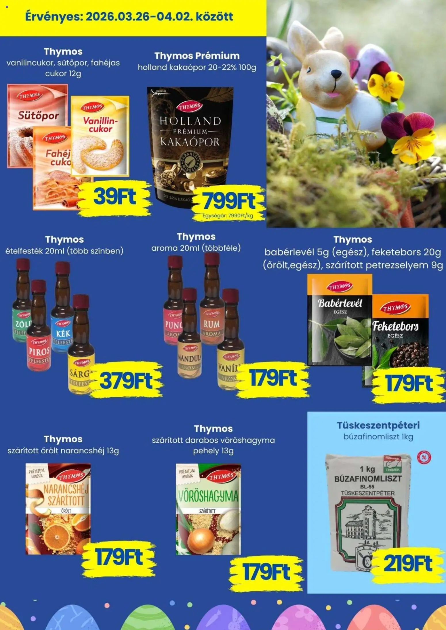 Magnetic akciós ujság - amely érvényes a következő dátumtól: 26.03.2026 | Oldal: 6 | Termékek: Vöröshagyma, Pehely, Kakaópor, Cukor