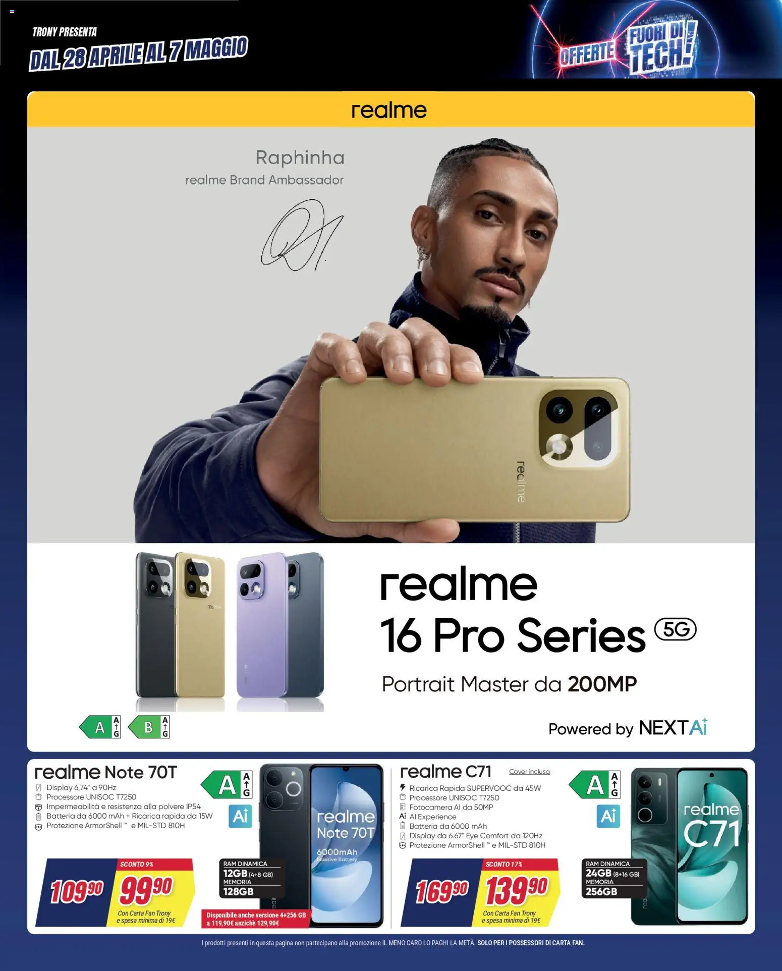 Volantino Trony del 28.04.2026 | Pagina: 29 | Prodotti: Fotocamera, Fan, Batteria