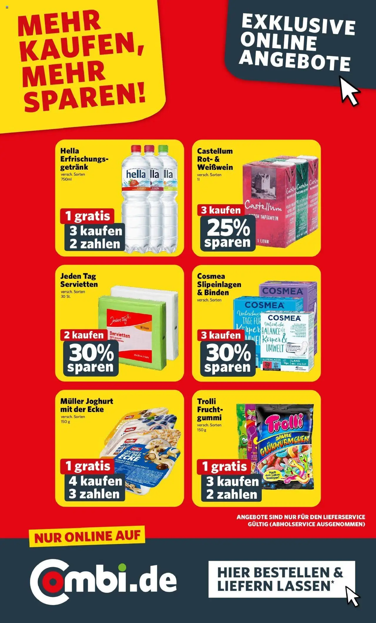 Combi Prospekt Celle	 – gültig ab 28.09.2025 | Seite: 25 | Produkte: Joghurt, Weißwein, Hella