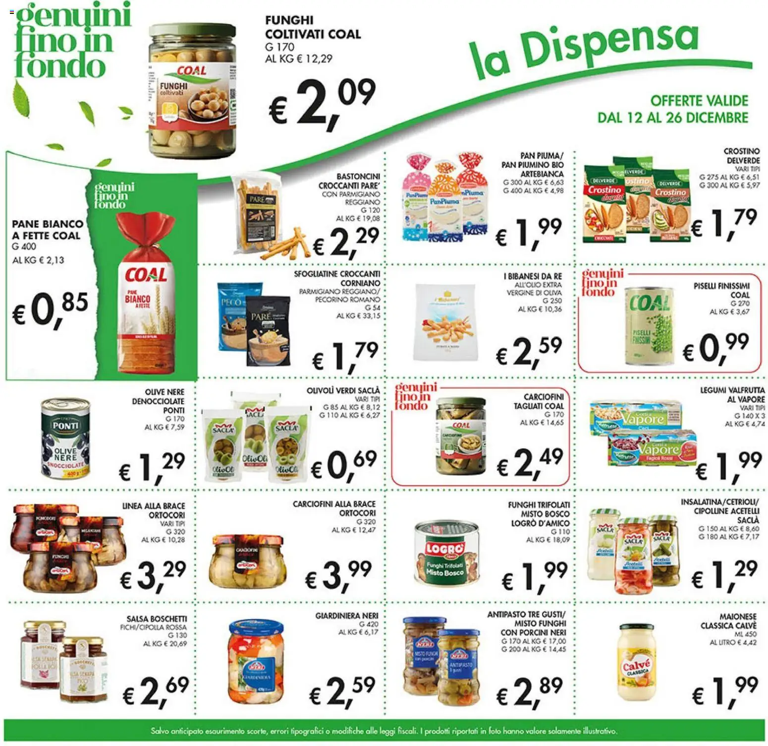 Volantino Coal del 12.12.2025 | Pagina: 23 | Prodotti: Salsa, Olive, Funghi, Piselli