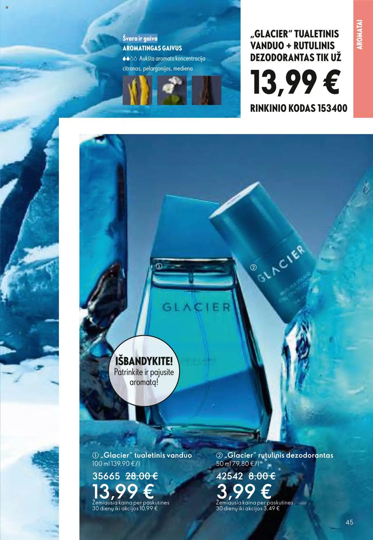 Oriflame - Katalogas 12 2025│galioja nuo 24.08.2025 | Puslapis: 45 | Prekių: Rutulinis dezodorantas, Tualetinis vanduo, Dezodorantas